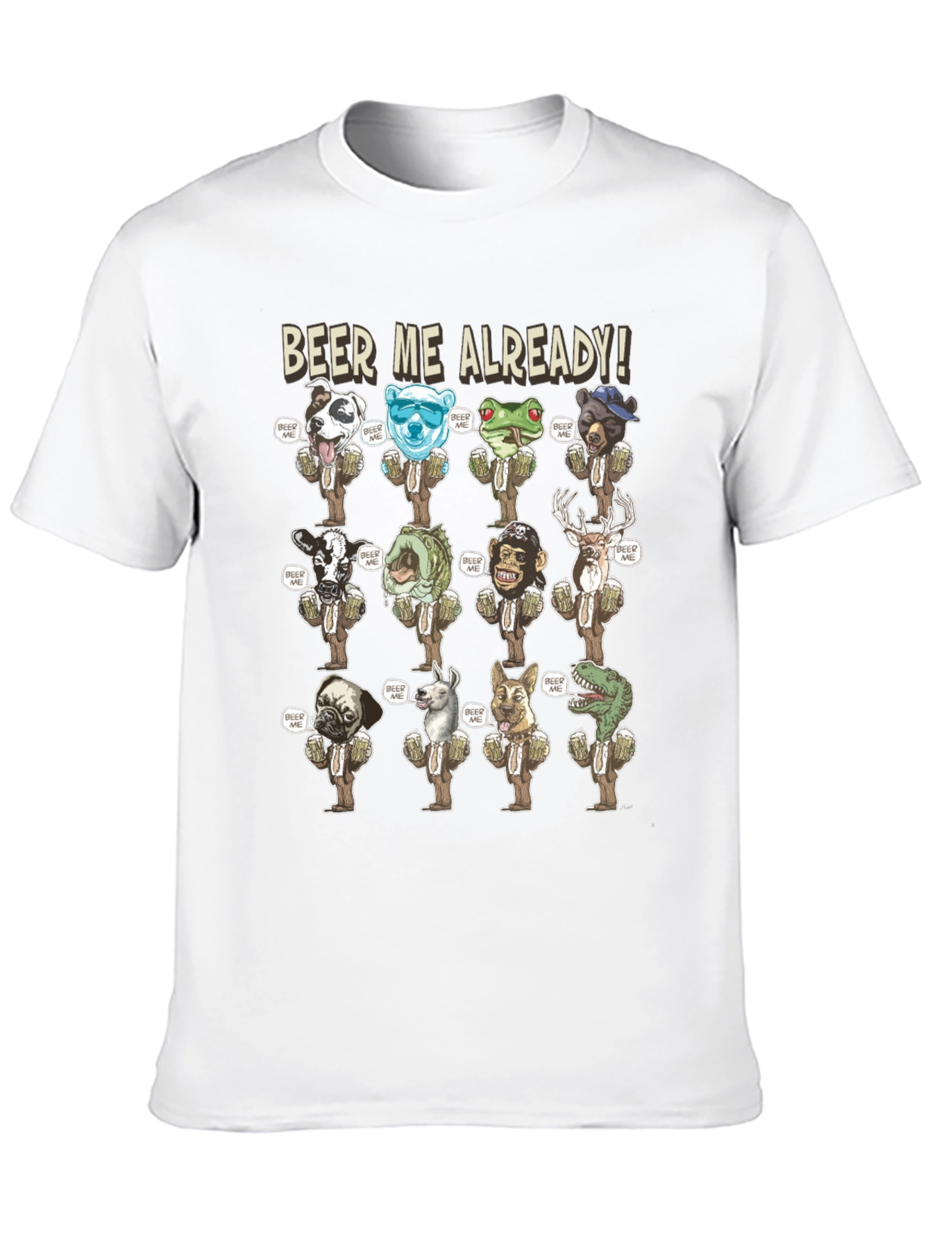 Black Beer Me Already Graphic T-Shirt view 10