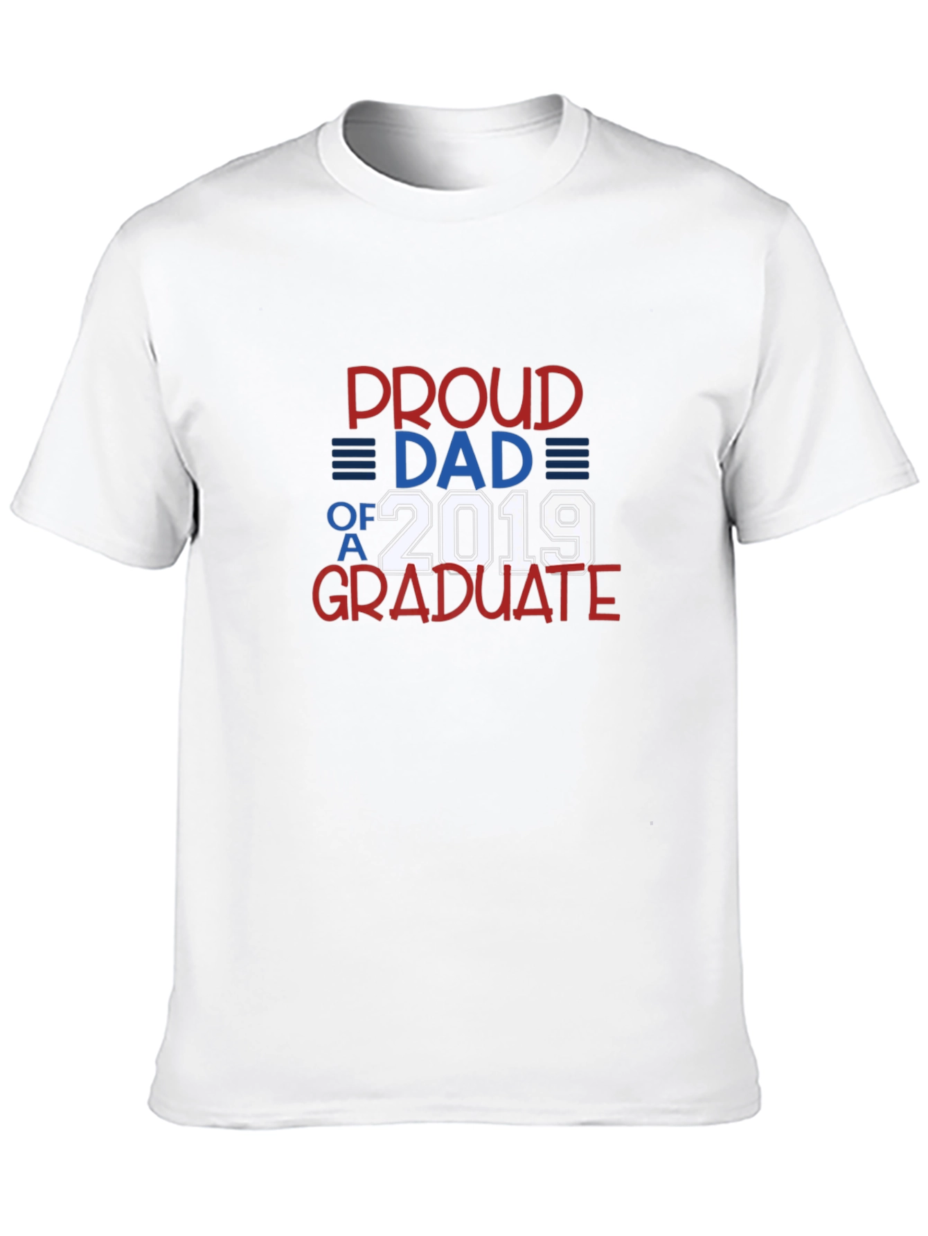 Black Proud Dad of a 2019 Graduate T-Shirt view 10