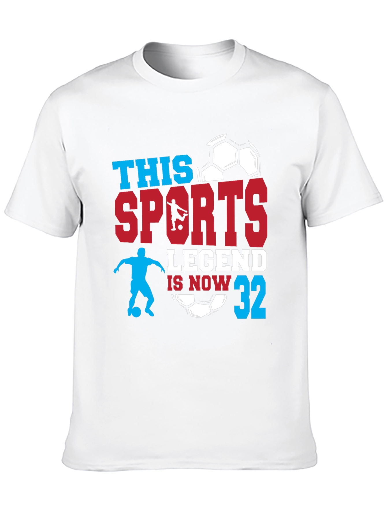 Black Sports Legend 32nd Birthday T-Shirt view 10