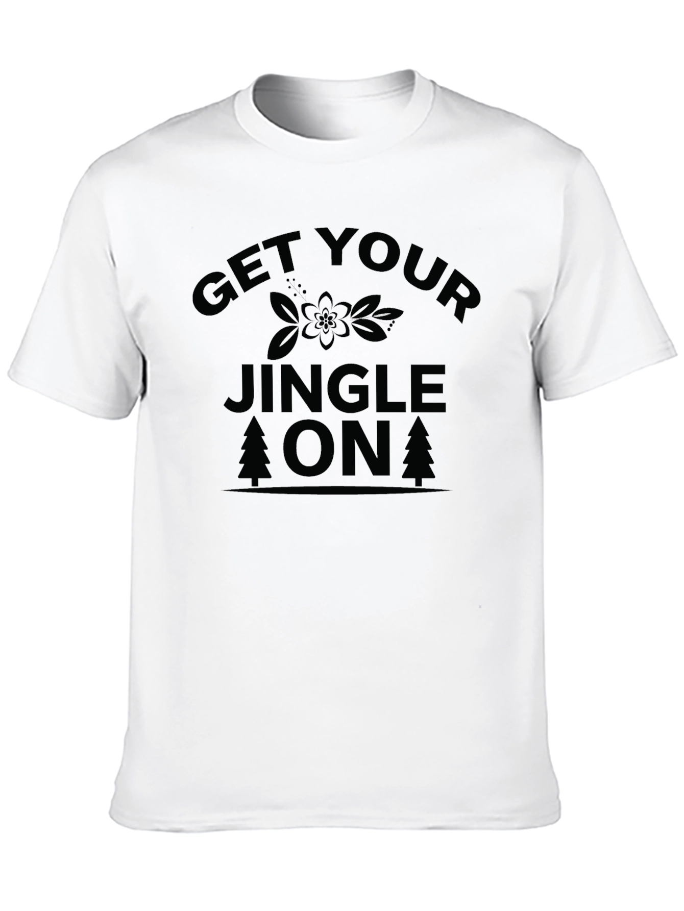 Black Get Your Jingle On Holiday Tee - Christmas T-Shirt view 10
