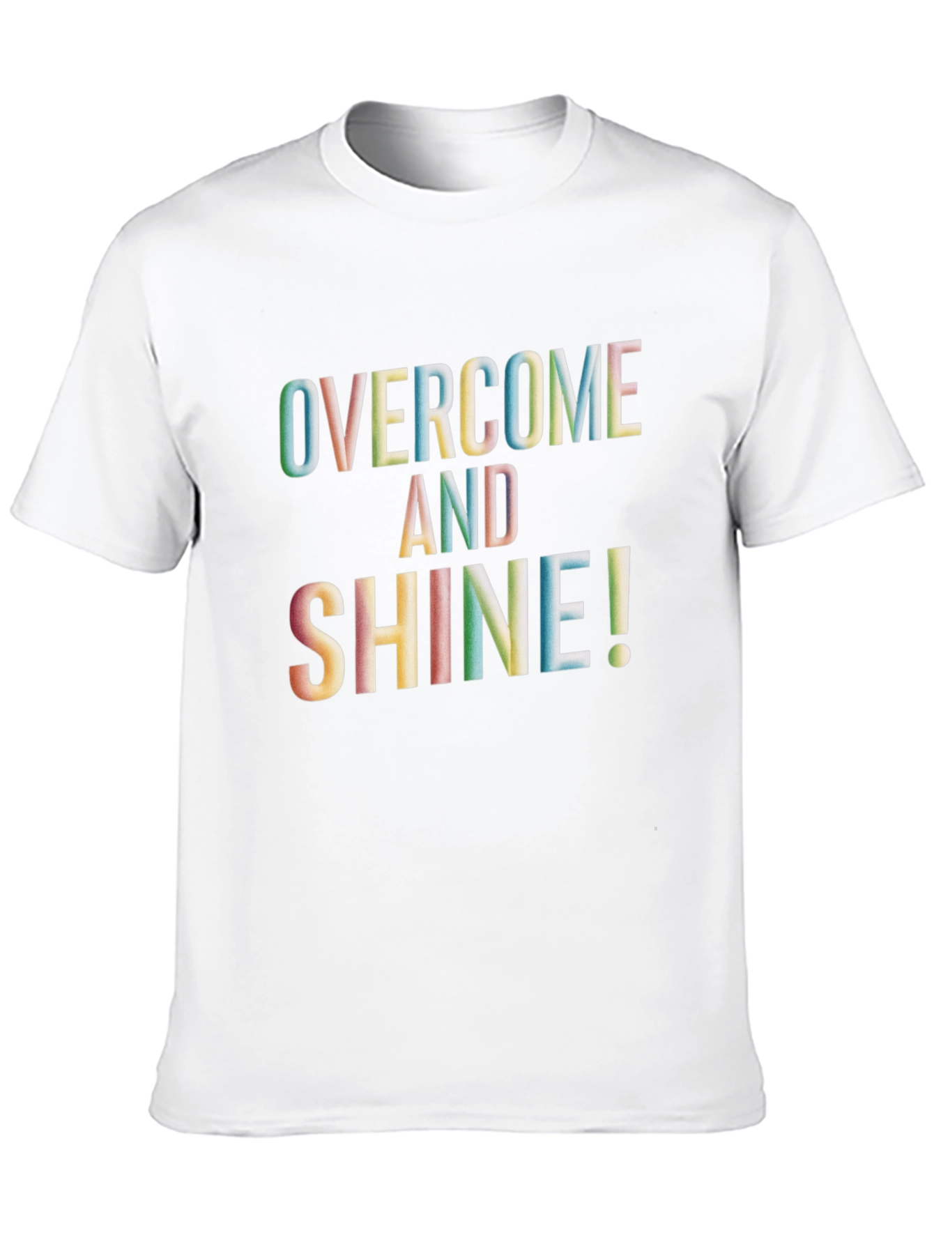 Black Overcome and Shine Graphic Tee - Men's Black T-Shirt view 10