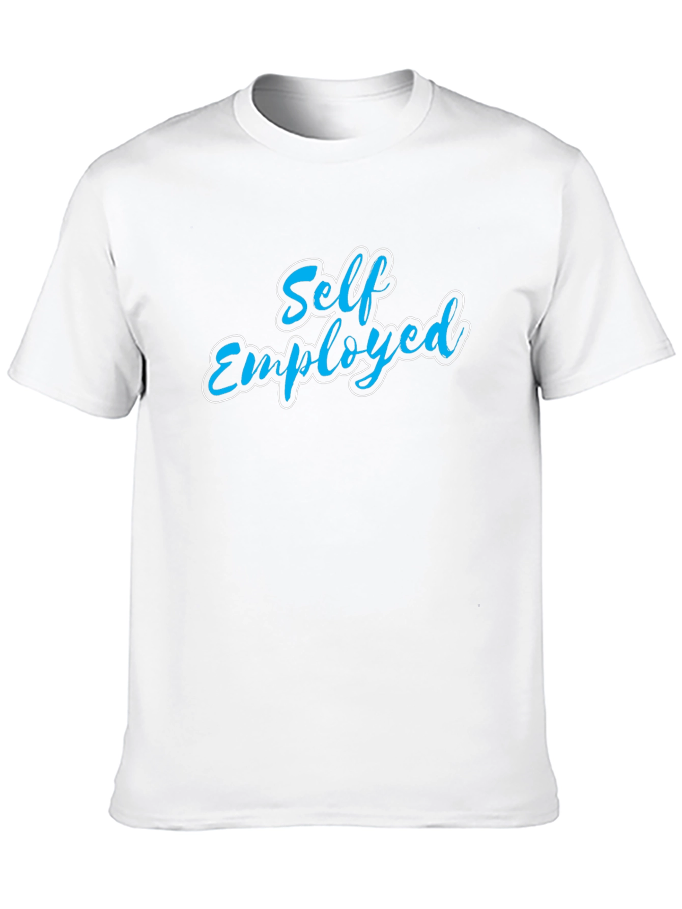 Black Self Employed T-Shirt - Black Crew Neck Tee view 10