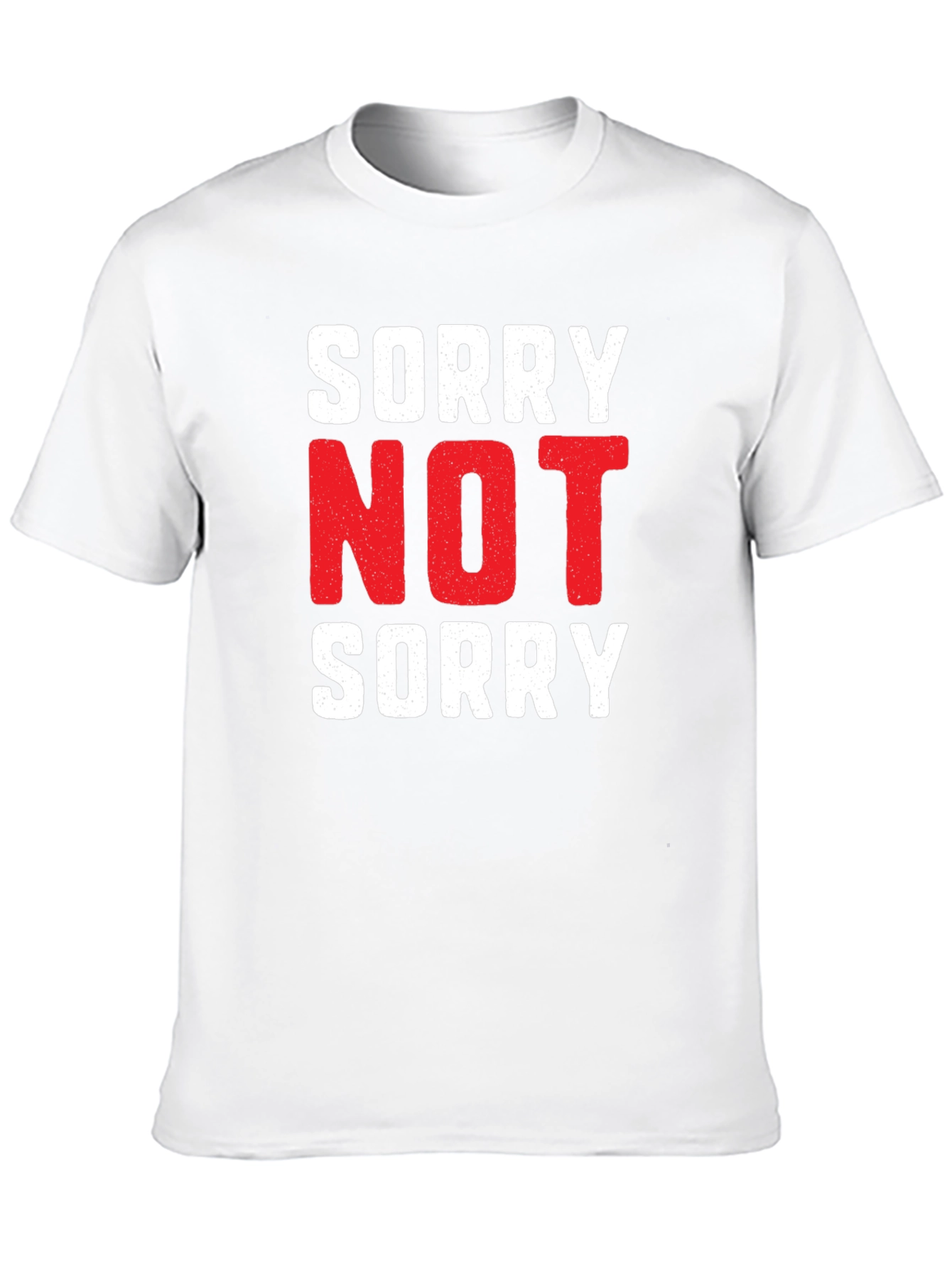 Black Sorry Not Sorry Graphic Tee - Black Cotton T-Shirt view 10