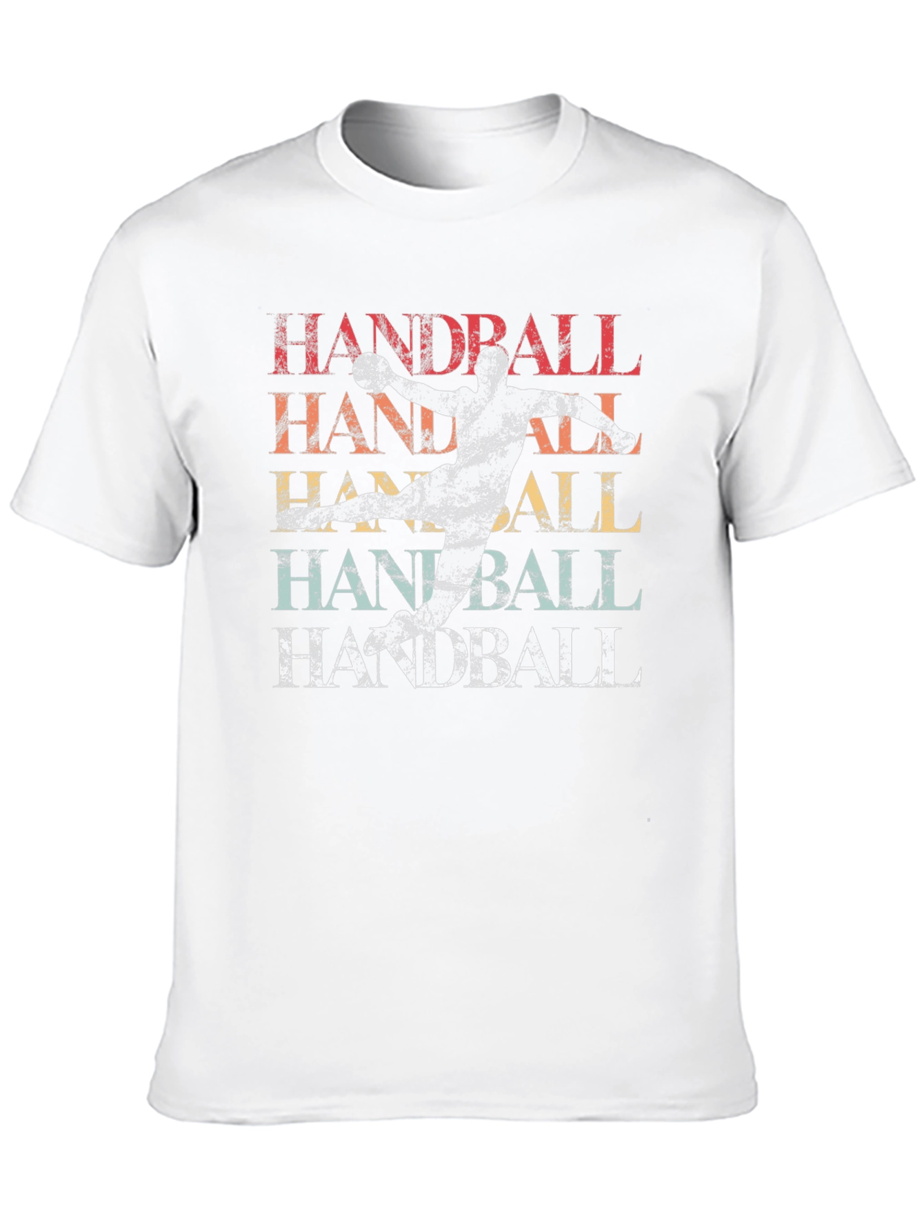 Black Handball Retro Style Graphic T-Shirt view 10