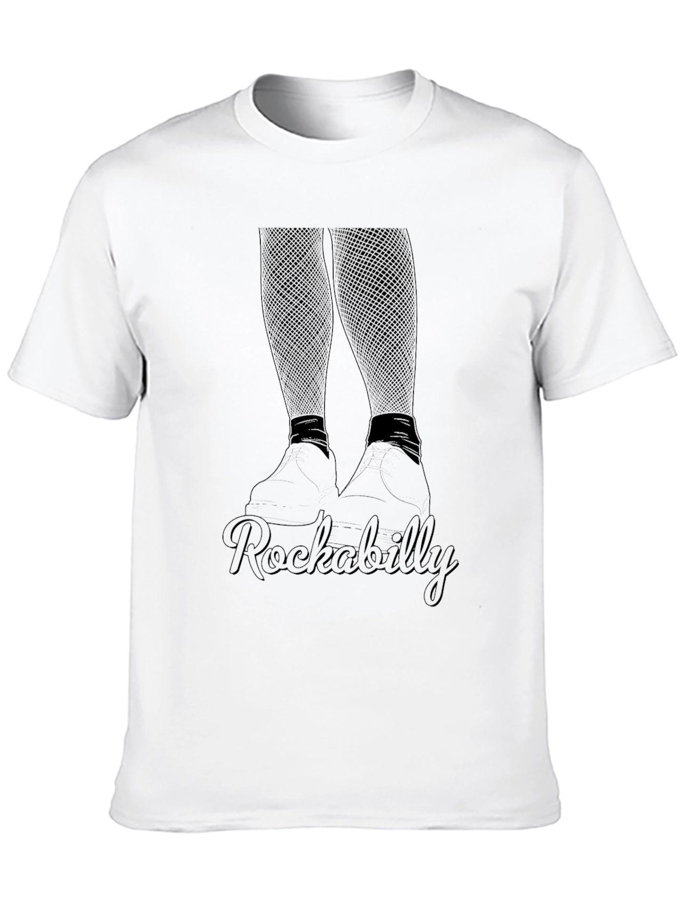 Black Rockabilly Style Graphic T-Shirt view 10