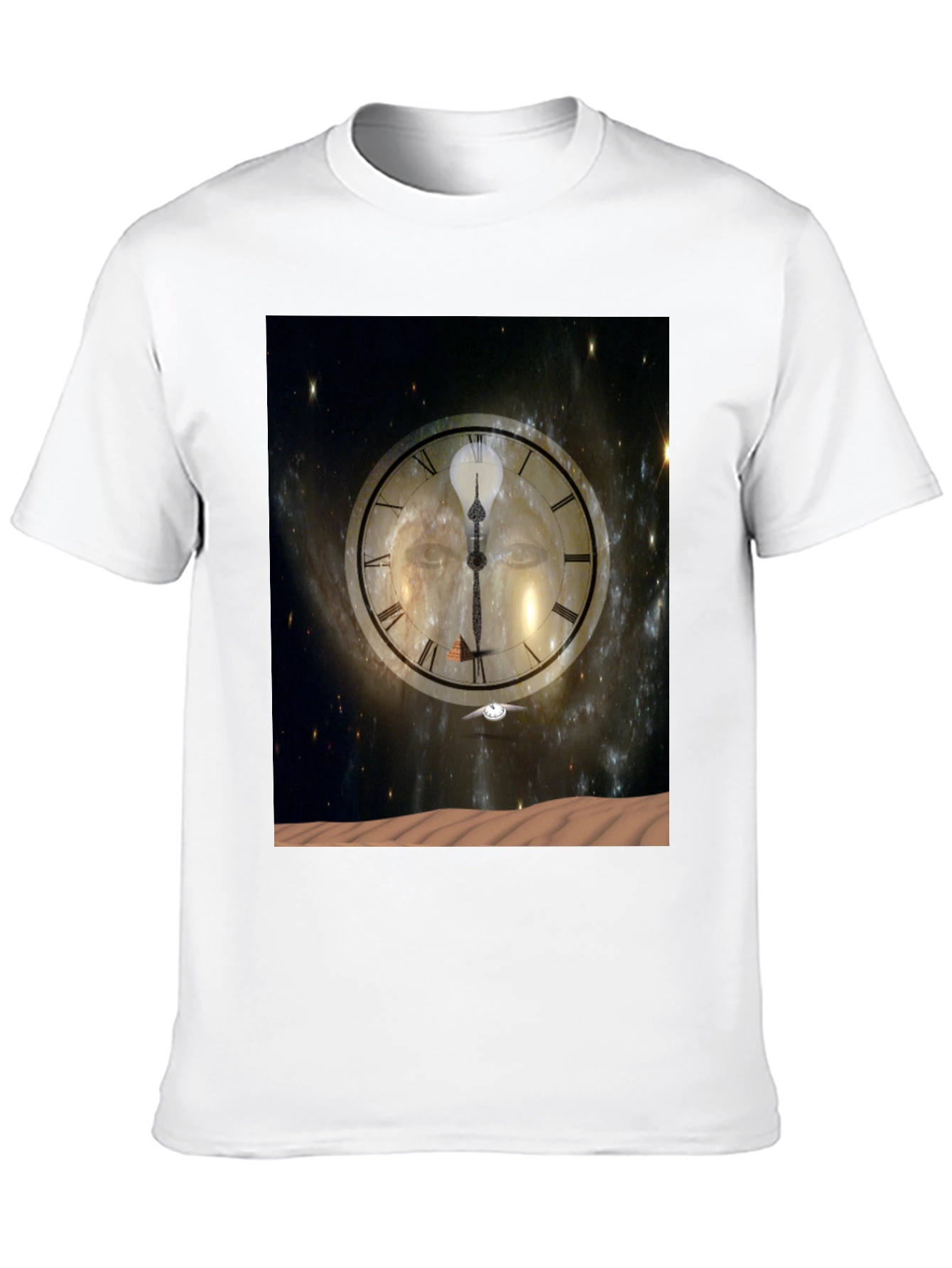 Black Time & Space Graphic Tee - Black Cotton Comfort view 10