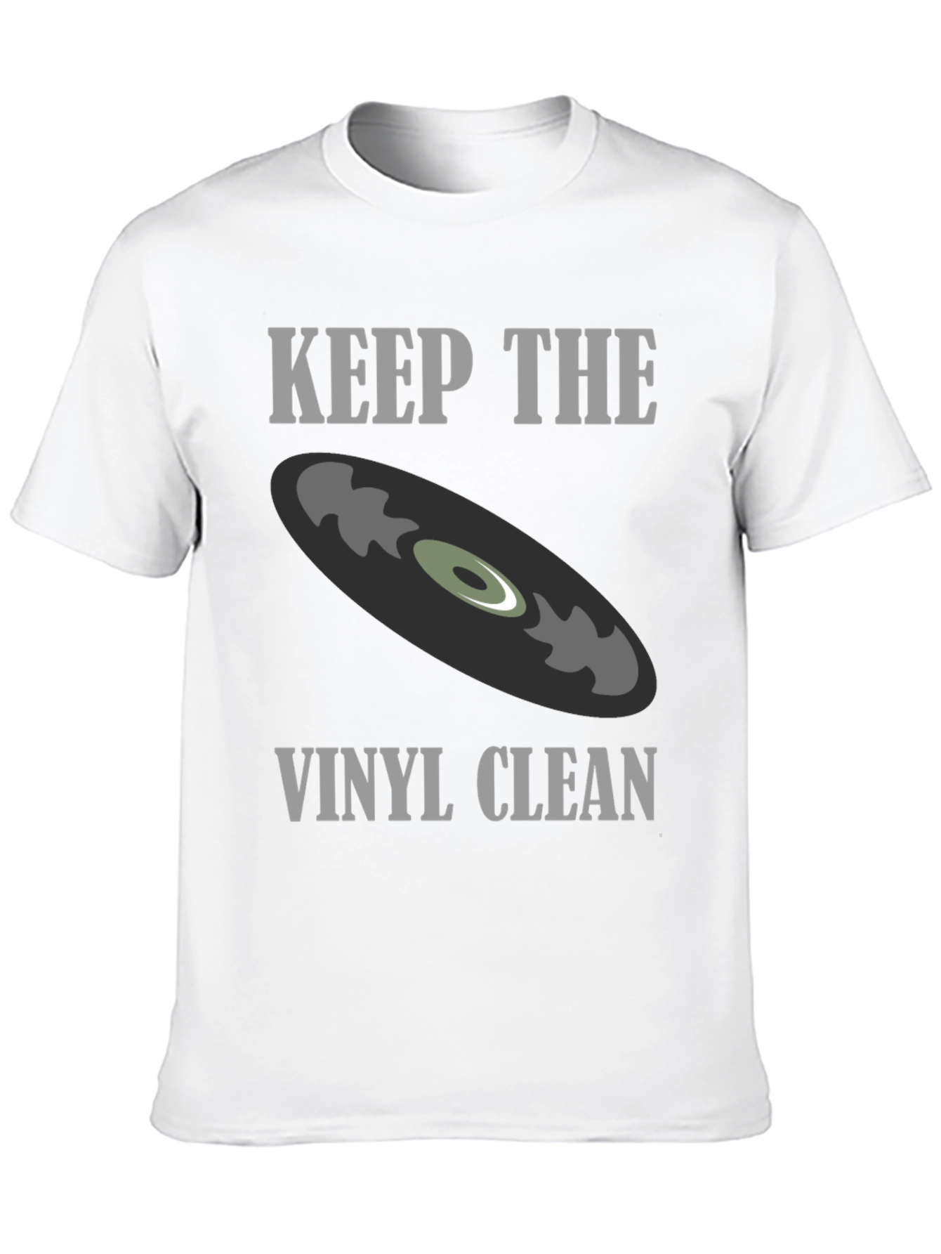 Black Keep The Vinyl Clean Graphic Tee view 10