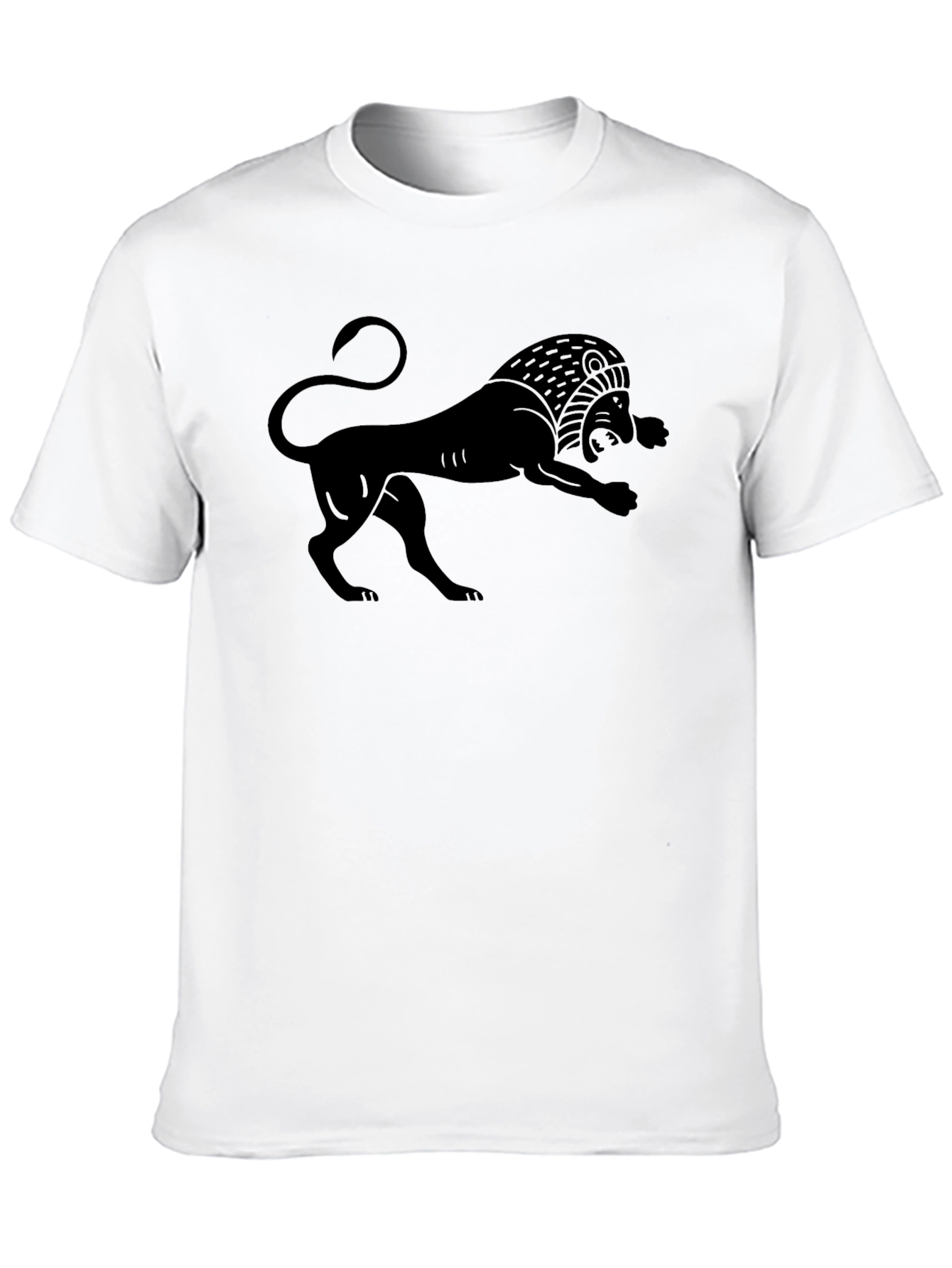 Black Black Lion Graphic Tee - Bold Statement Shirt view 10