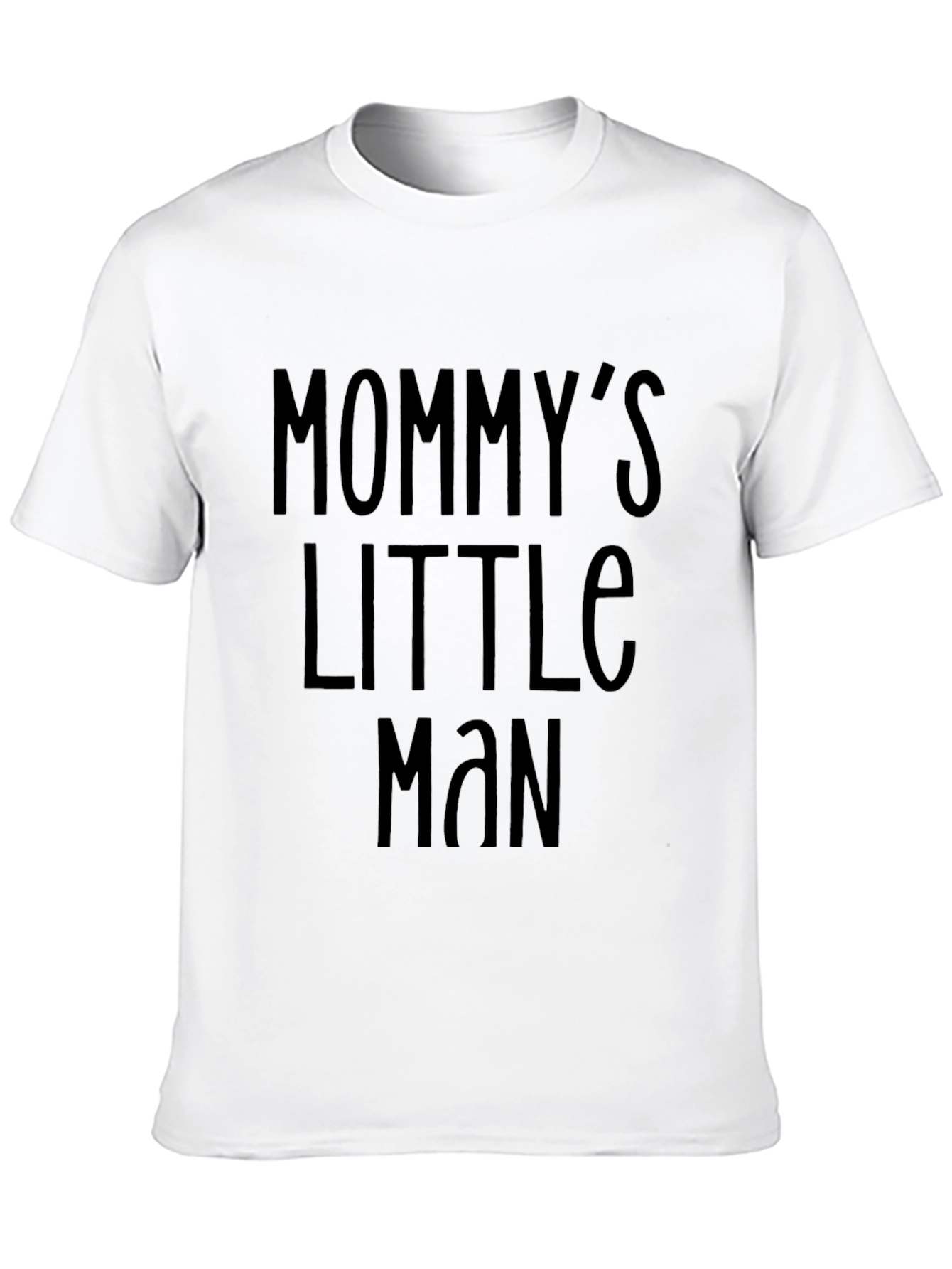 Black Mommy's Little Man Black Tee view 10