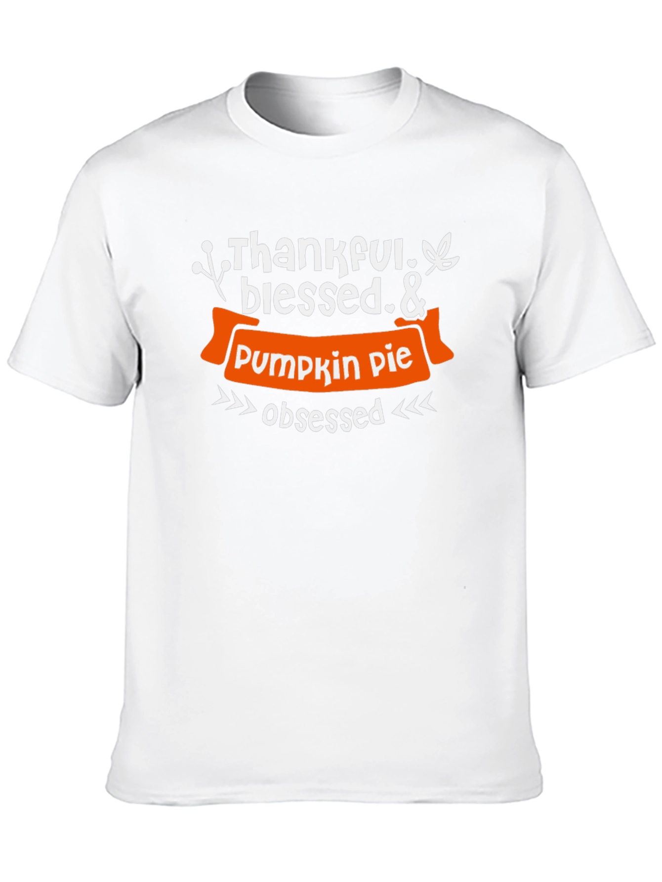 Black Thankful Blessed & Pumpkin Pie Obsessed T-Shirt view 10
