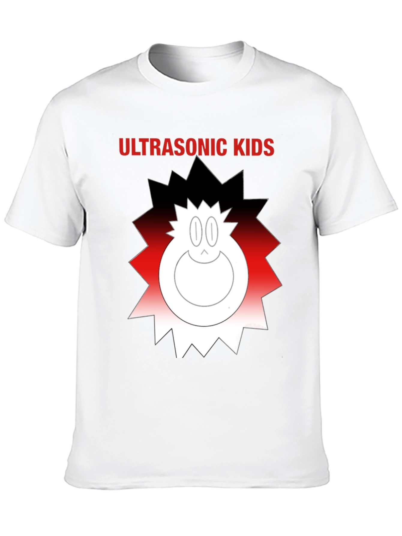 Black Ultrasonic Kids Graphic Tee - Funky Cartoon Design view 10