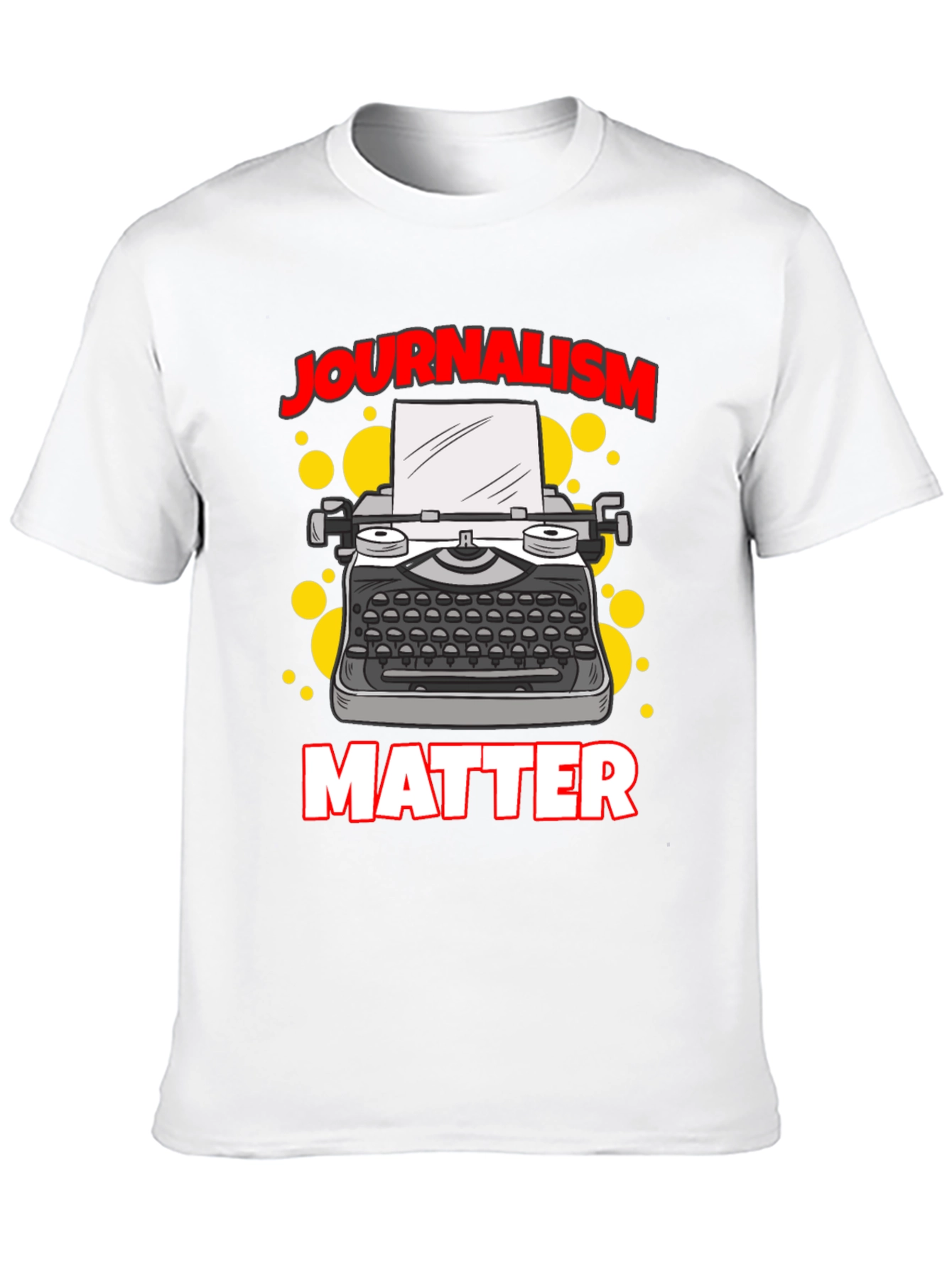 Black Journalism Matters Graphic Tee - Black T-Shirt view 10