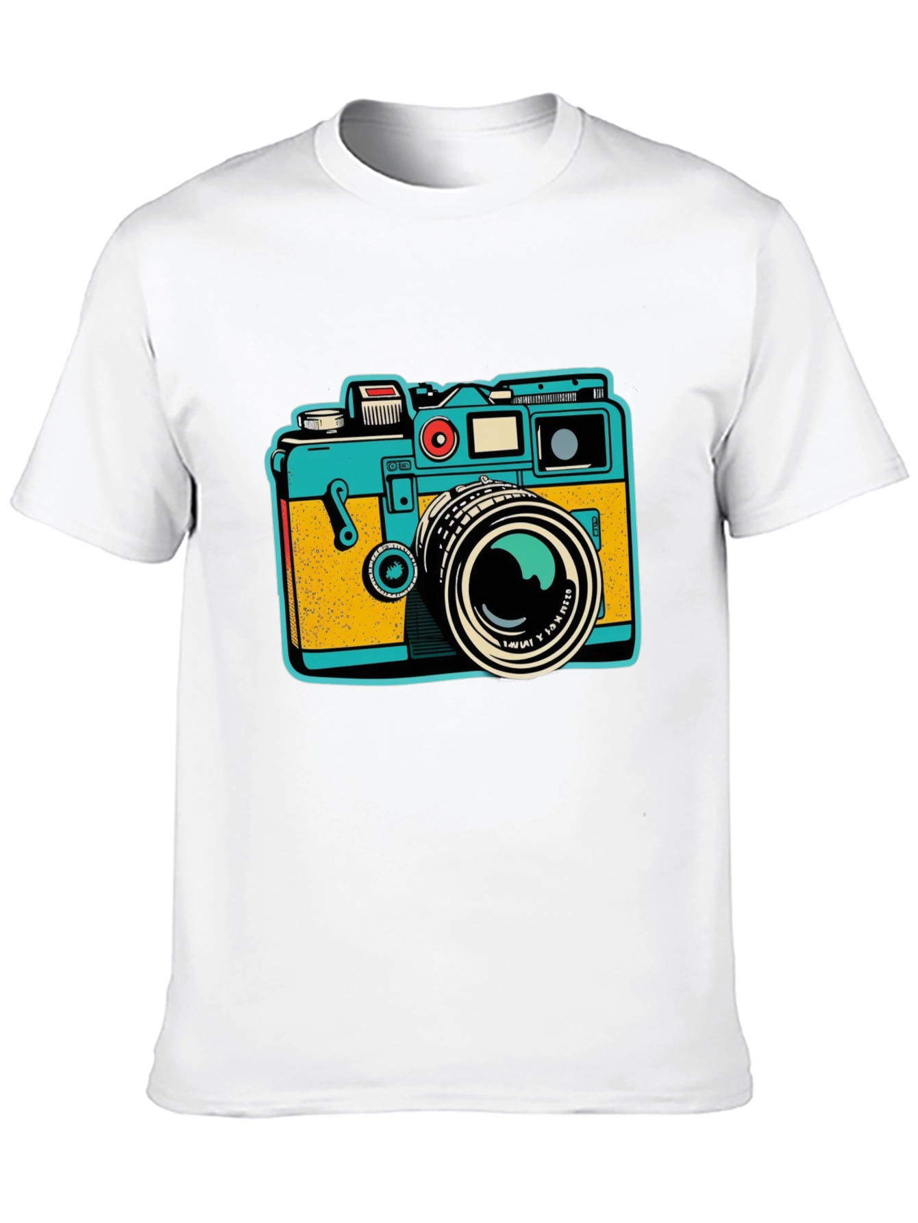 Black Retro Camera Graphic T-Shirt view 10