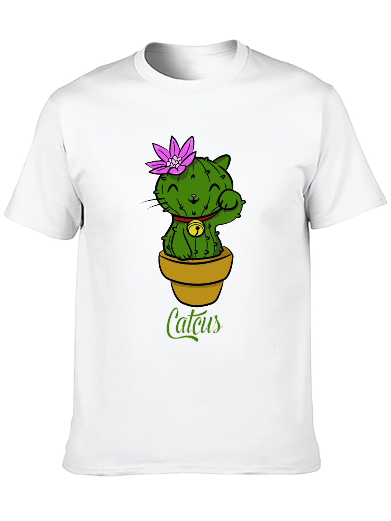 Black Catcus T-Shirt - Unique Cat Cactus Graphic Tee view 10
