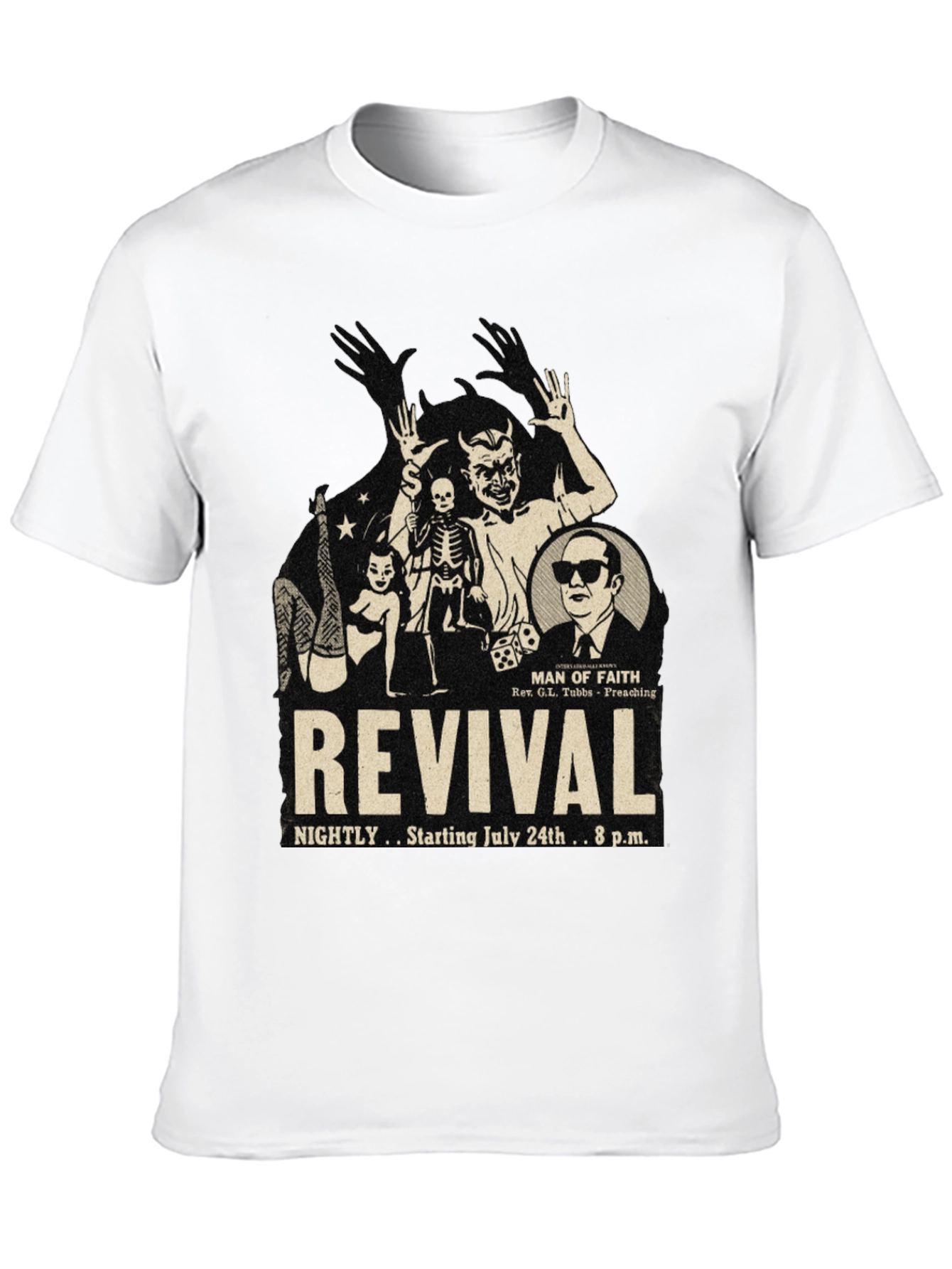 Black Revival Graphic Print T-Shirt view 10