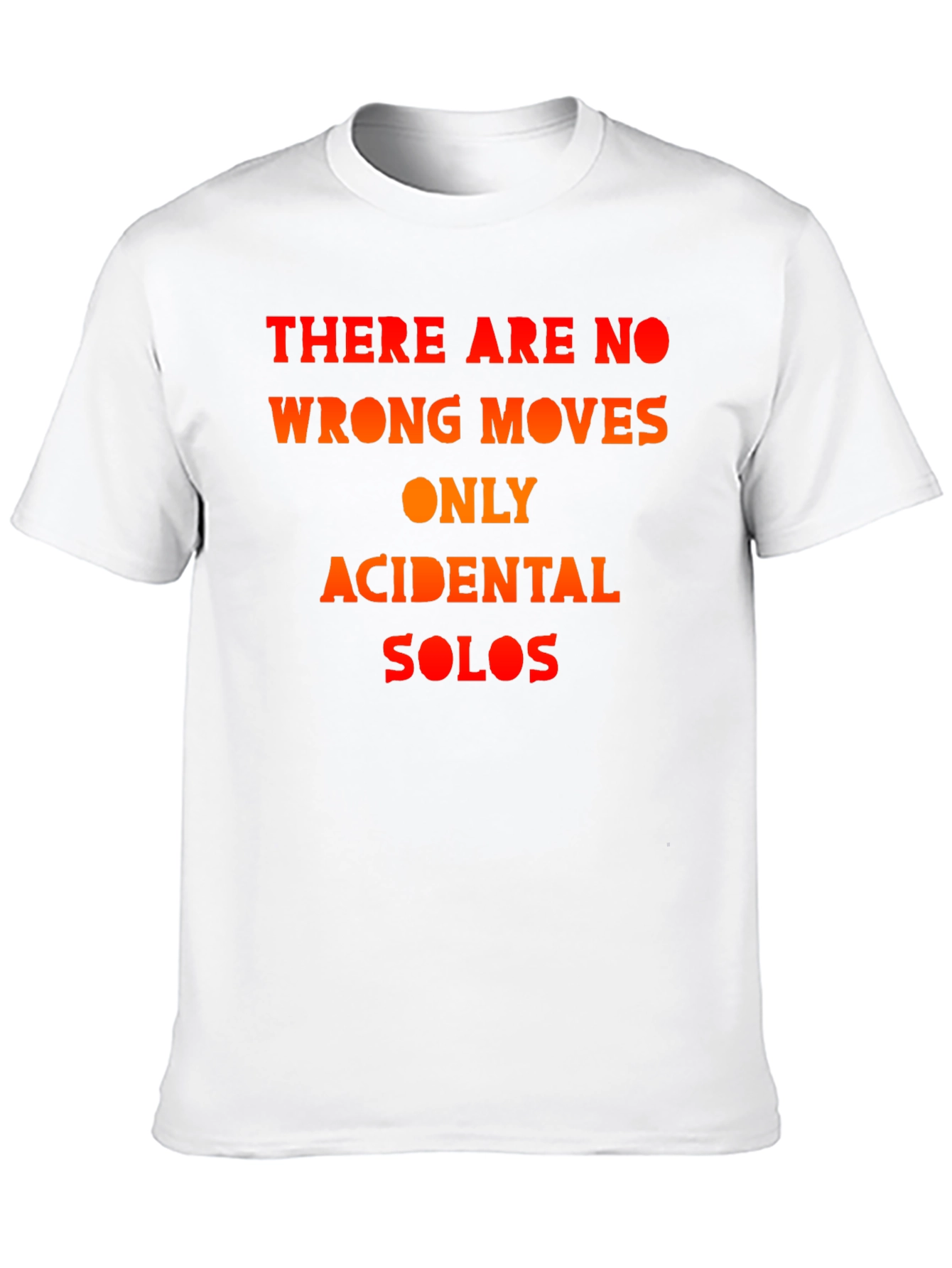 Black Funny "Accidental Solos" Black T-Shirt view 10