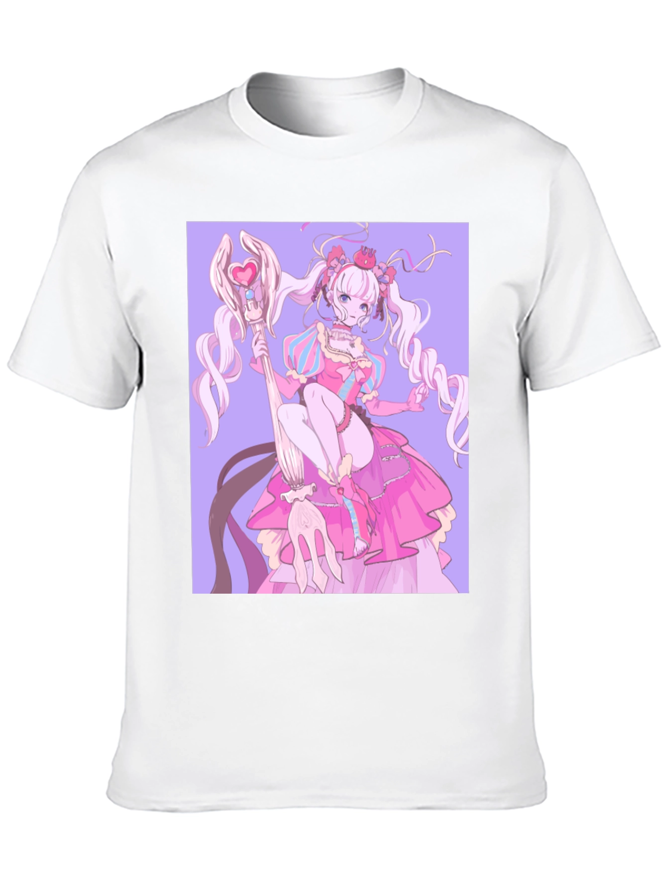 Black Anime Girl Graphic Black T-Shirt view 10