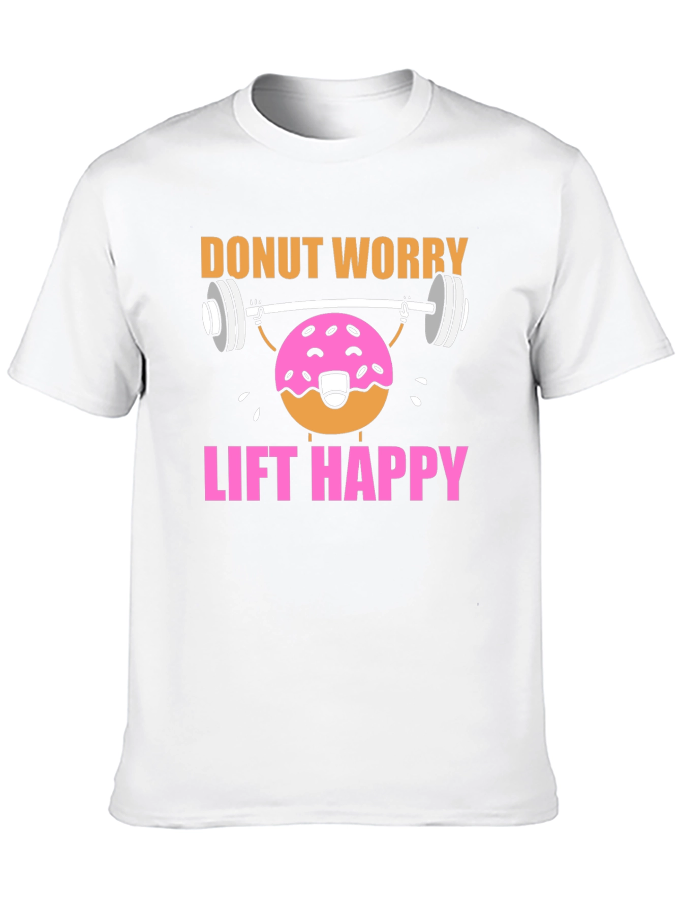 Black Donut Worry Lift Happy Graphic T-Shirt view 10