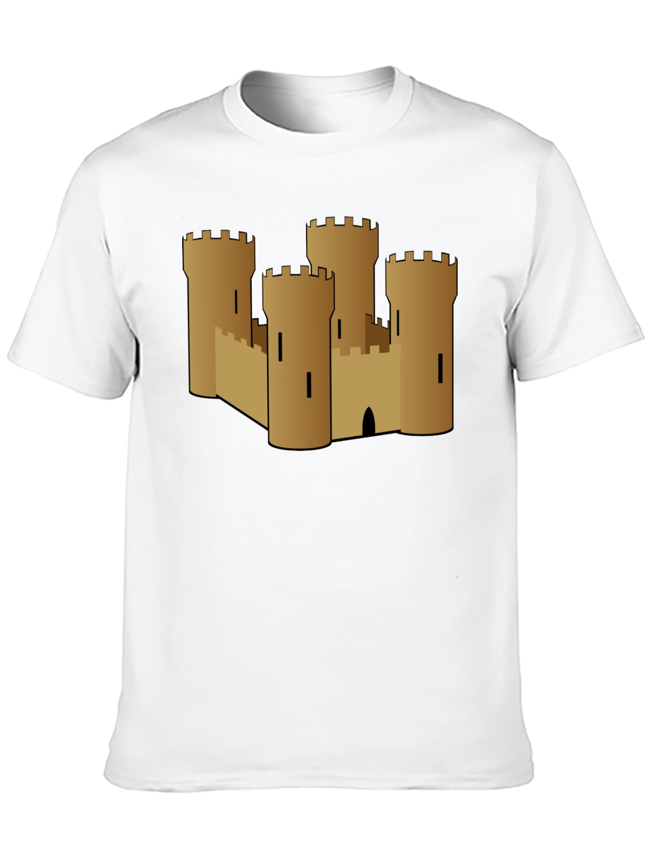 Black Castle Graphic Tee - Medieval Style view 10