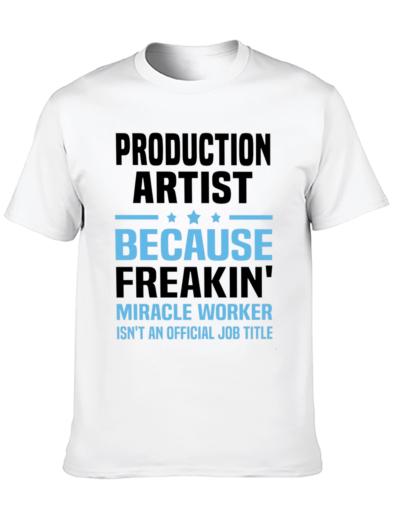 Black Production Artist Funny Graphic T-Shirt view 10