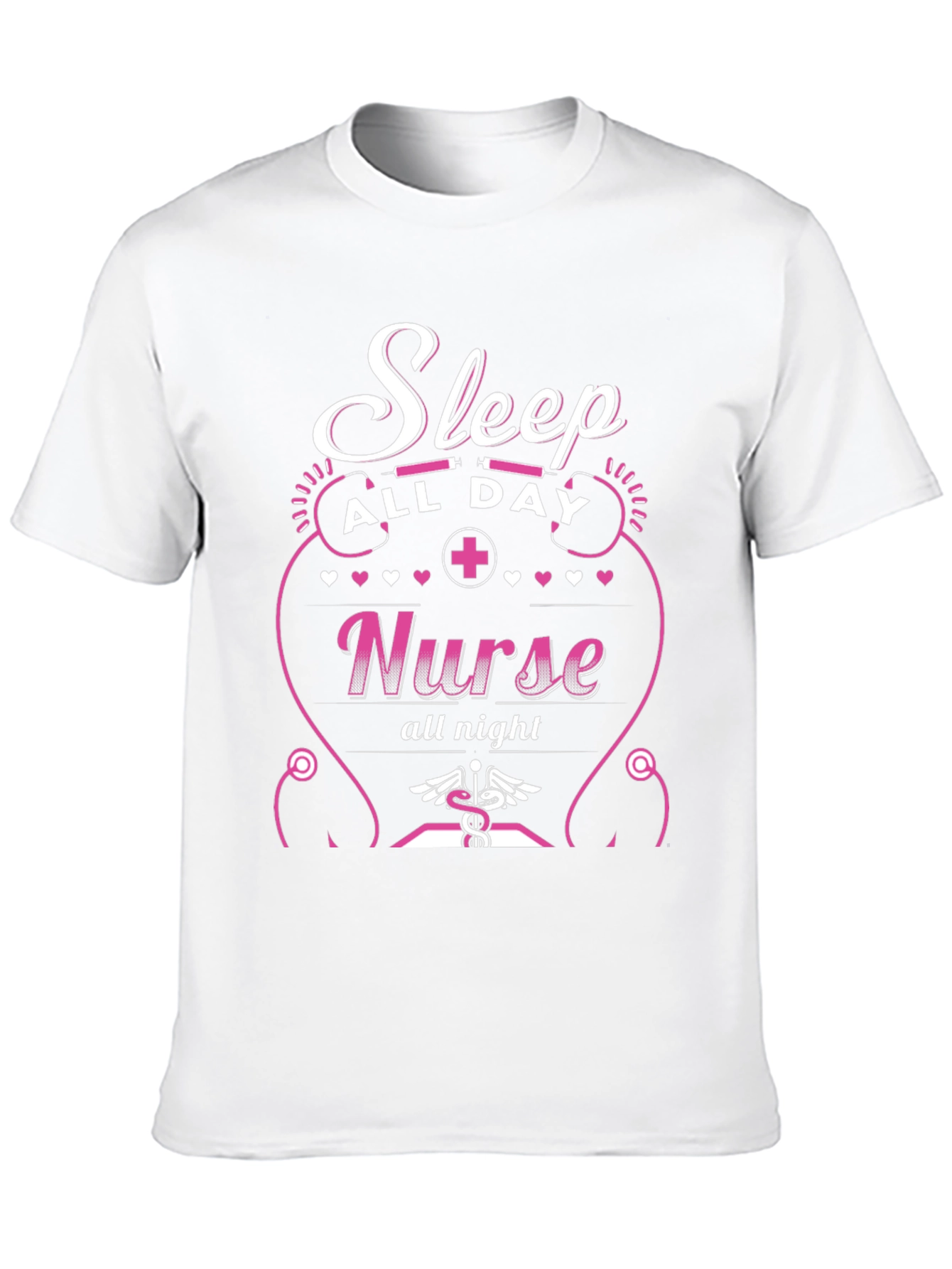 Black Sleep All Day Nurse T-Shirt view 10