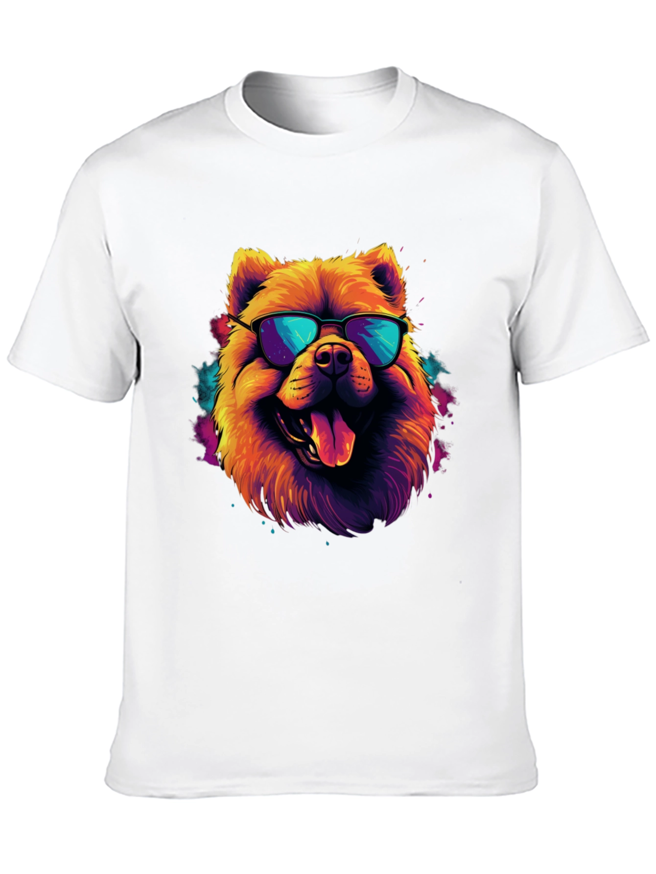 Black Cool Dog Graphic Tee - Funky Style view 10