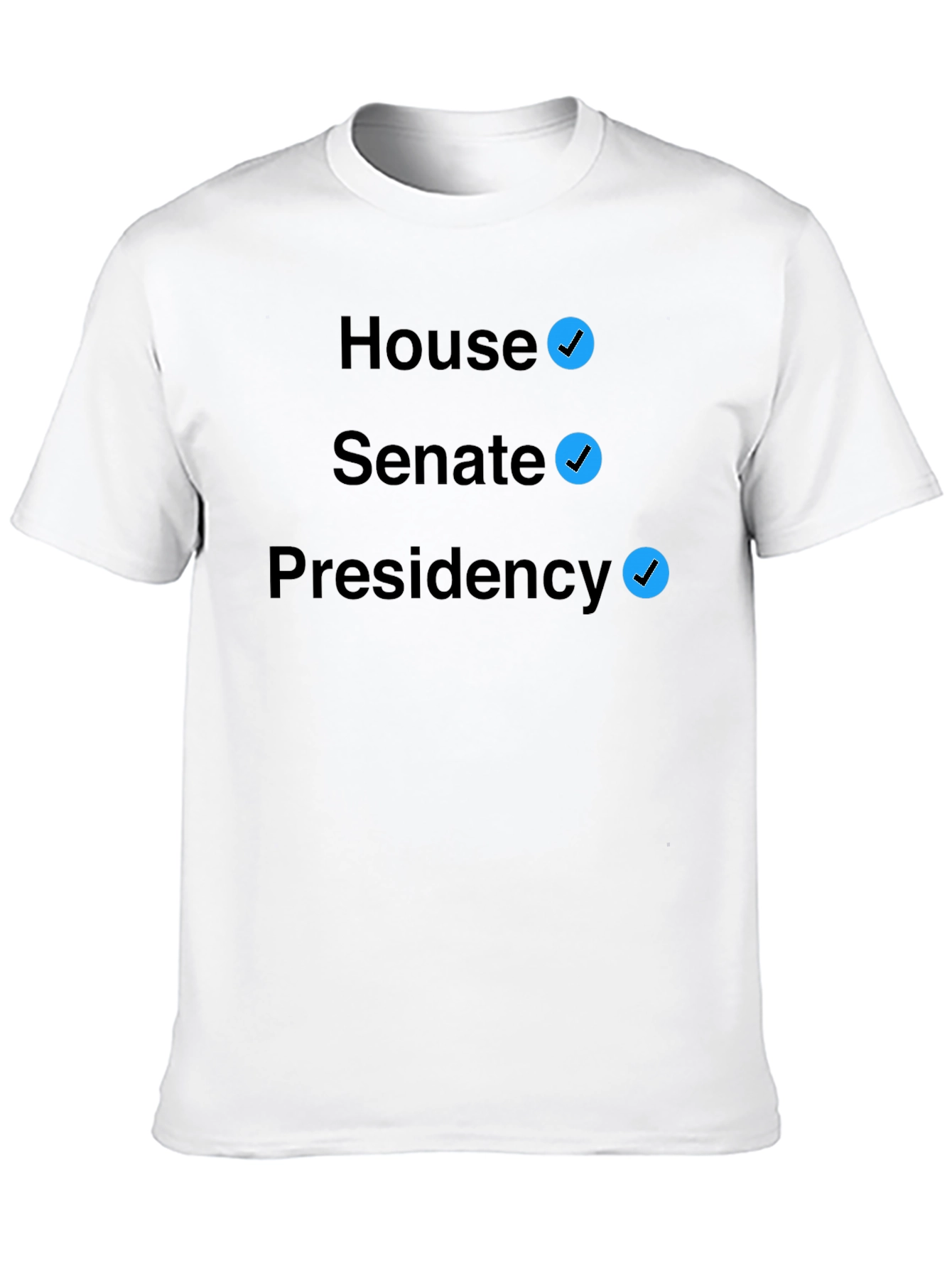 Black Political Checkbox T-Shirt - House Senate Presidency view 10