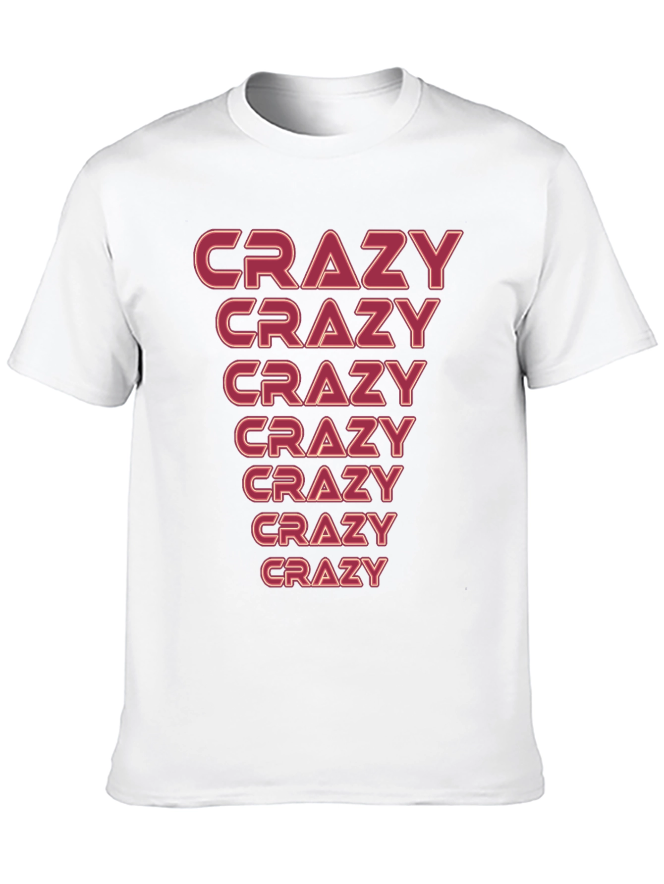 Black Crazy Graphic T-Shirt - Men's Black Tee view 10