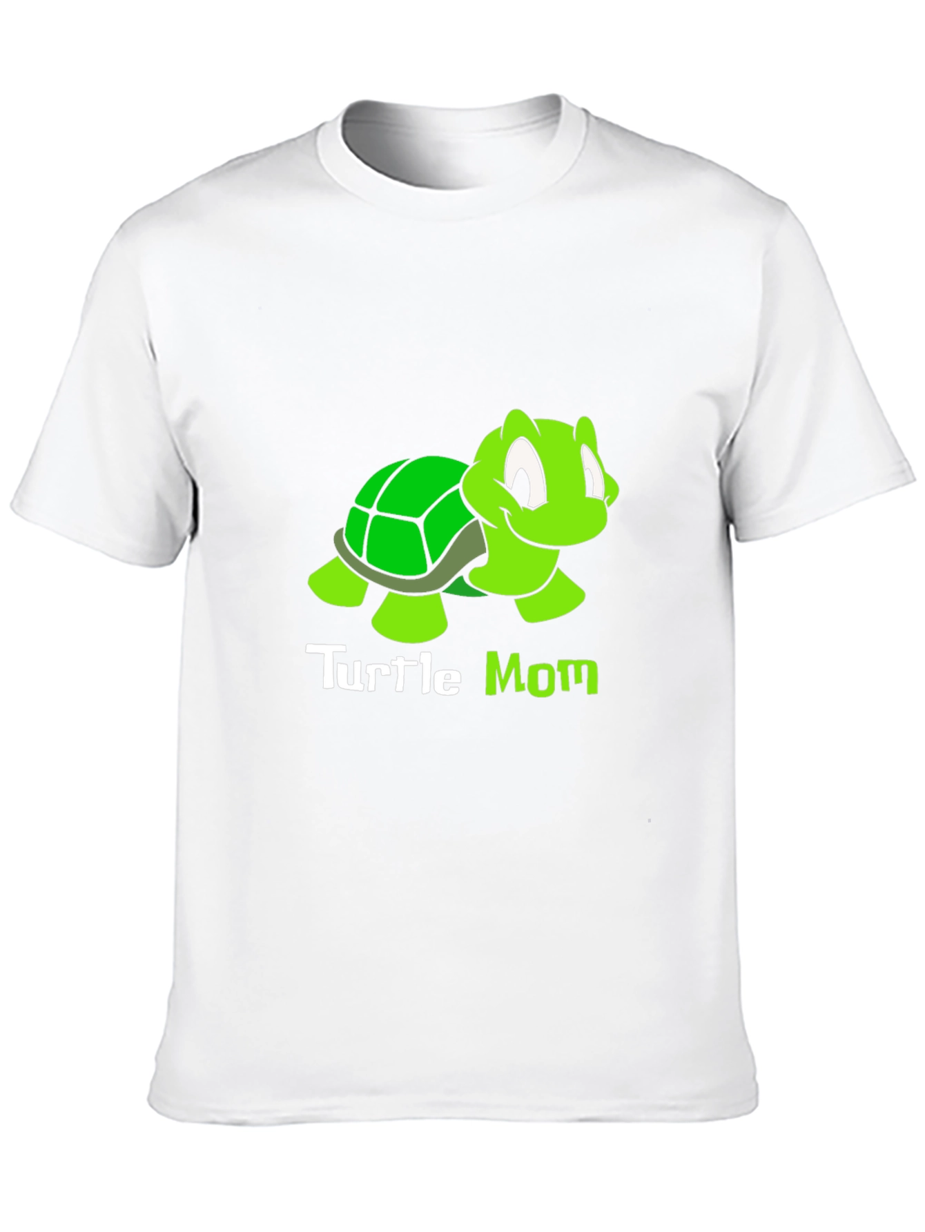 Black Turtle Mom T-Shirt - Cute Cartoon Turtle Design view 10