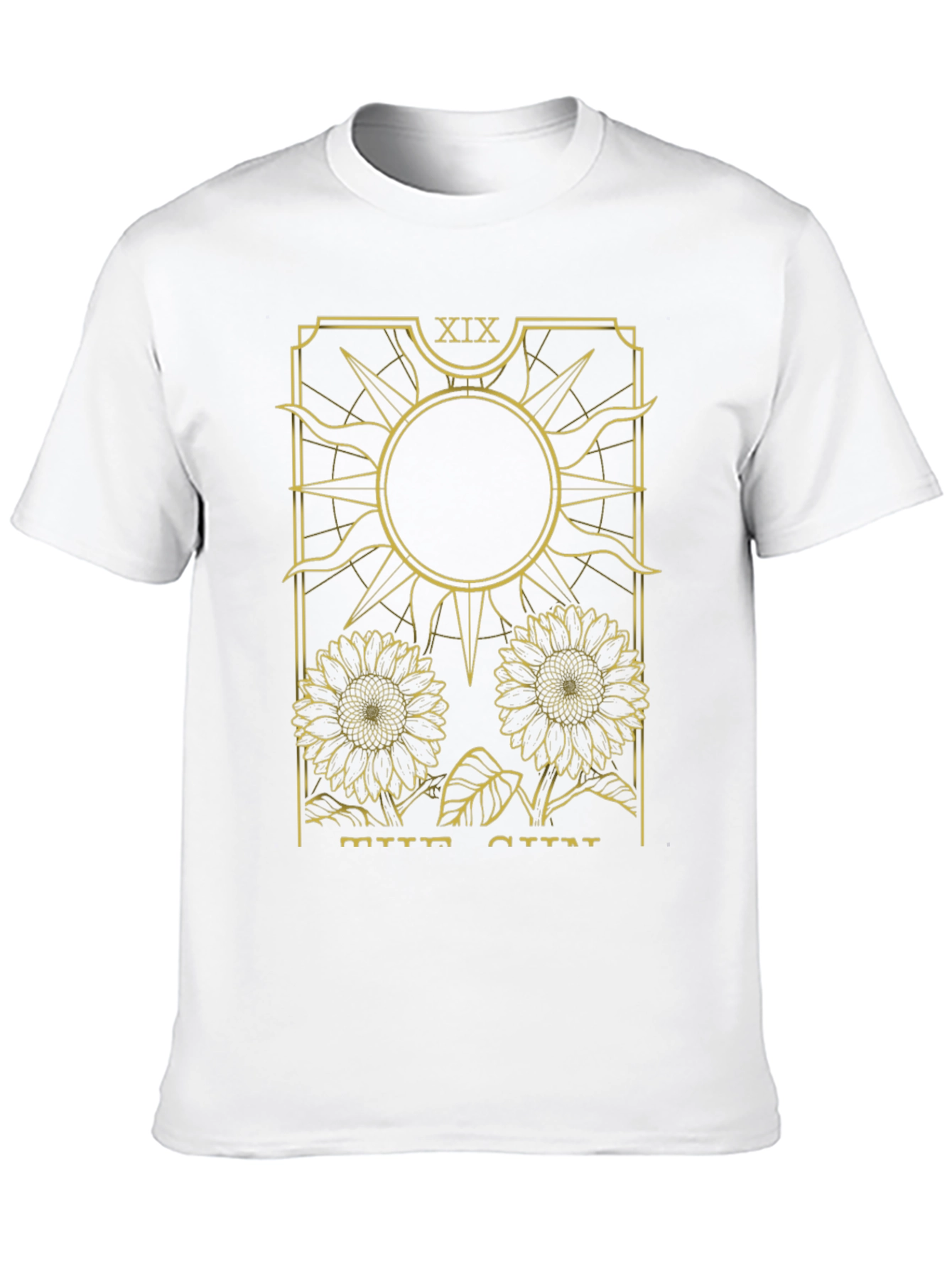 Black The Sun Tarot Card Graphic T-Shirt view 10