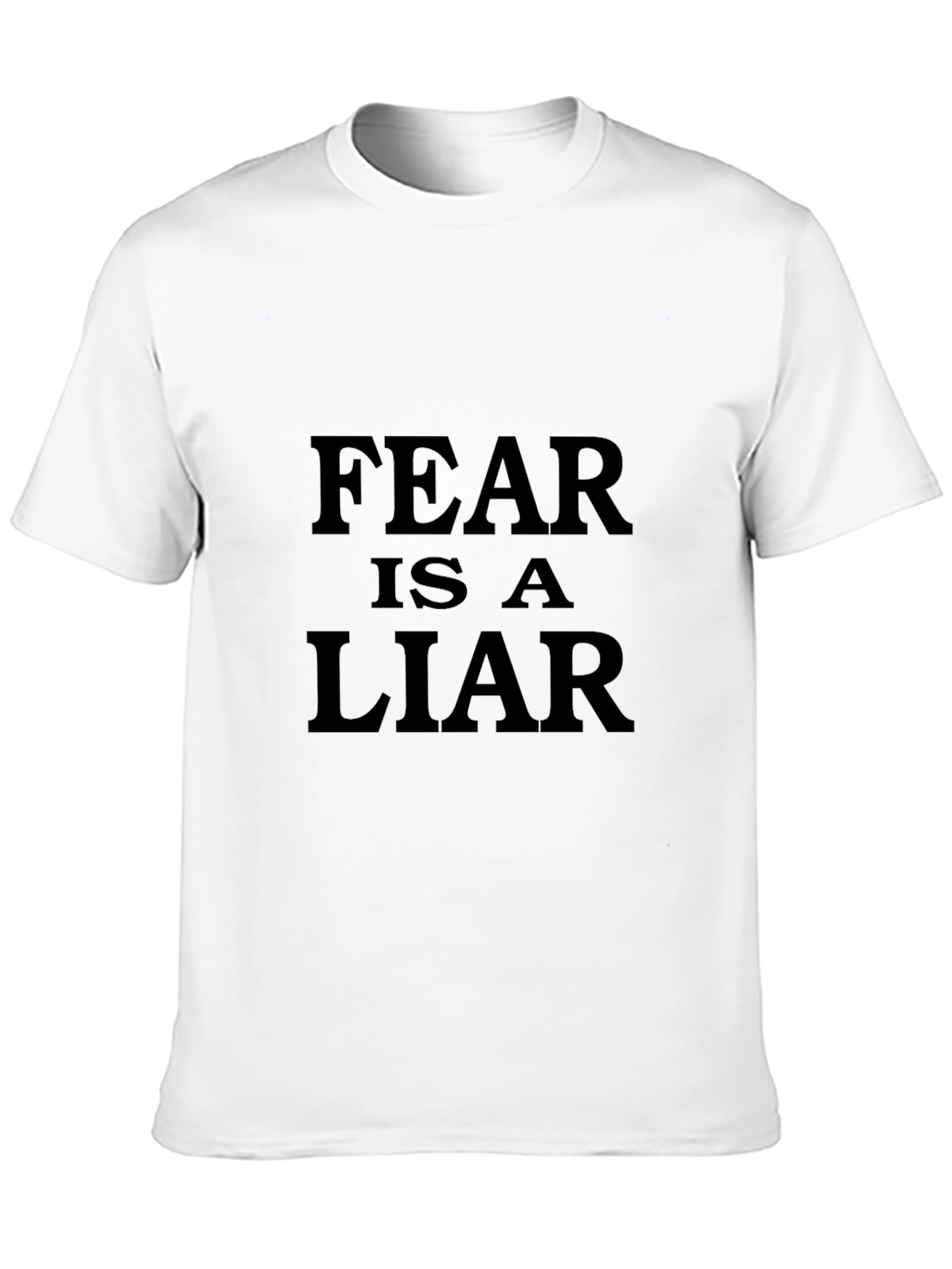 Black Fear Is A Liar - Black T-Shirt view 10