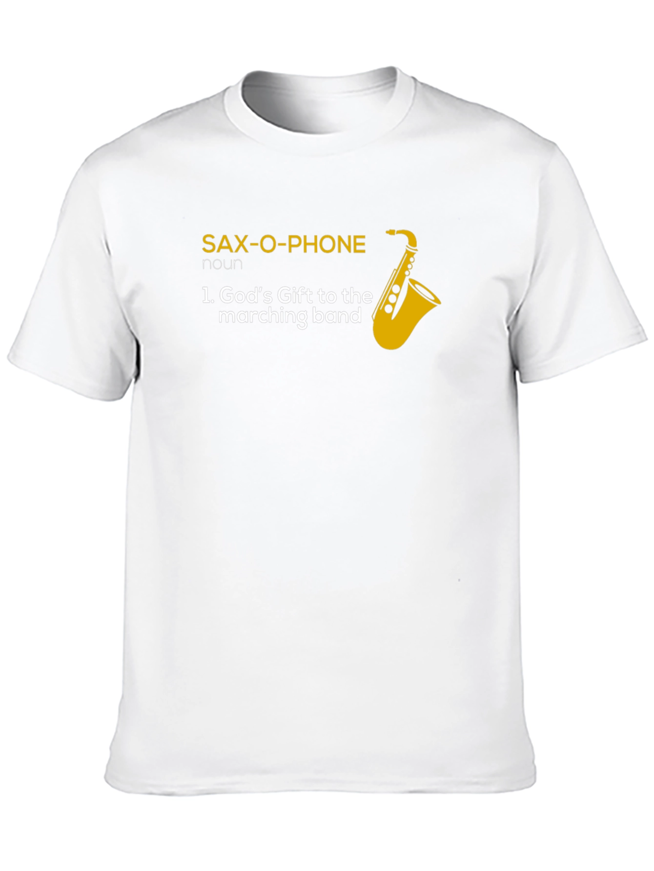 Black Sax-O-Phone Musician T-Shirt view 10