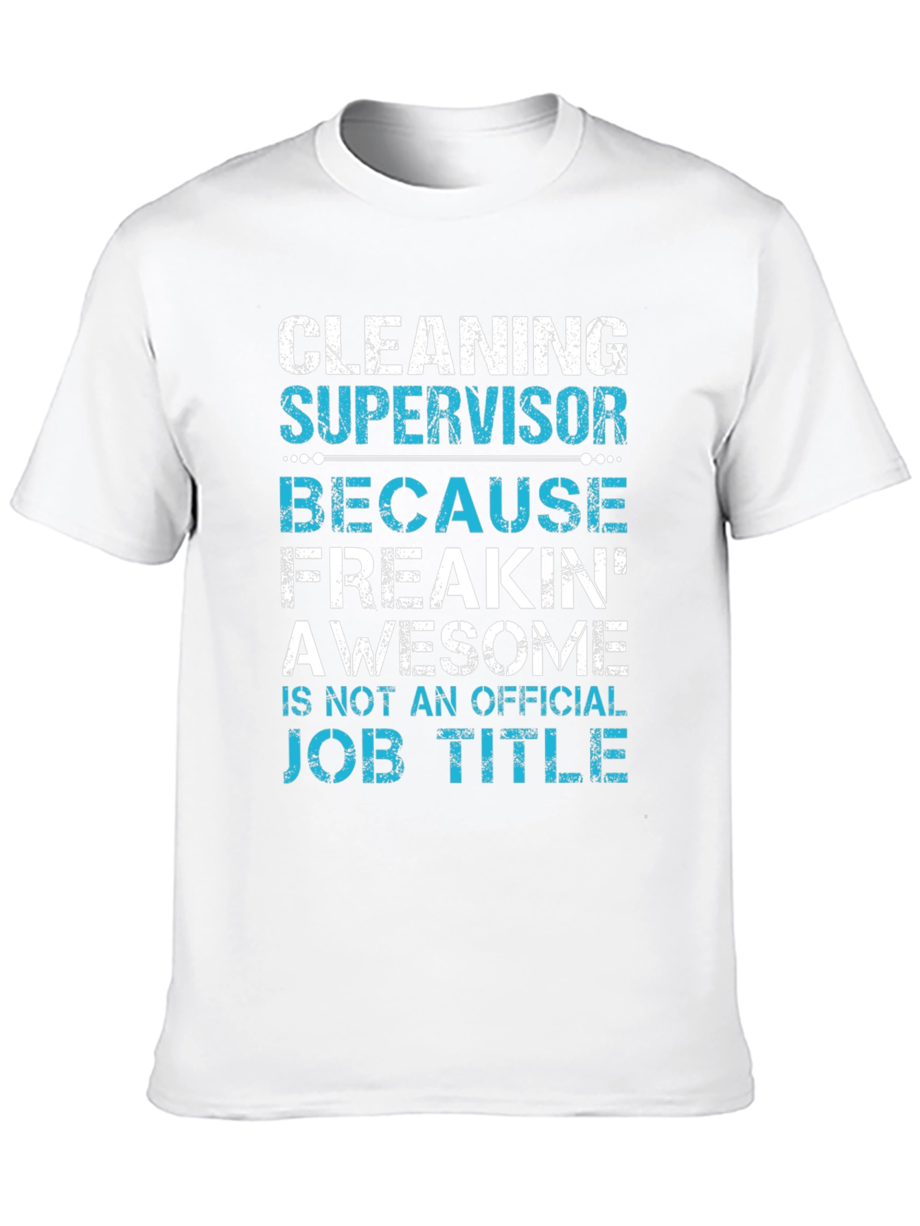 Black Cleaning Supervisor Funny Graphic T-Shirt view 10