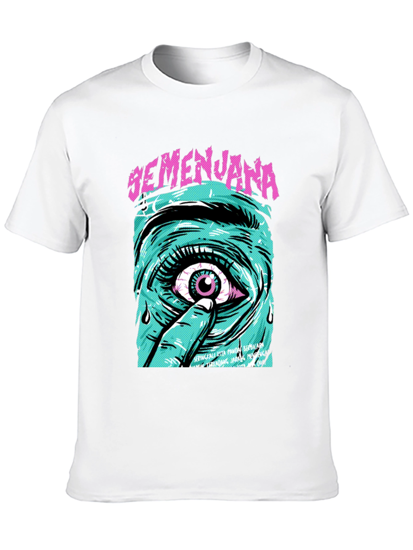 Black Eye Graphic Tee - Semenjana Black T-Shirt view 10
