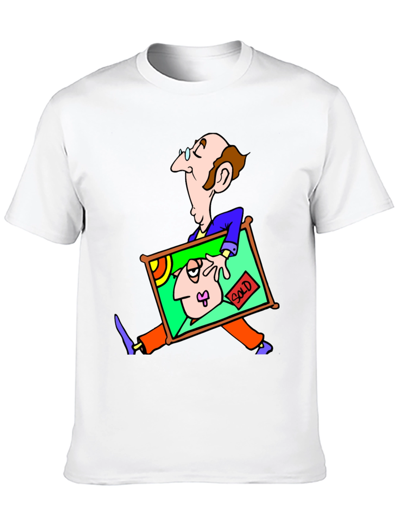Black Cartoon Art T-Shirt - Whimsical Graphic Tee view 10