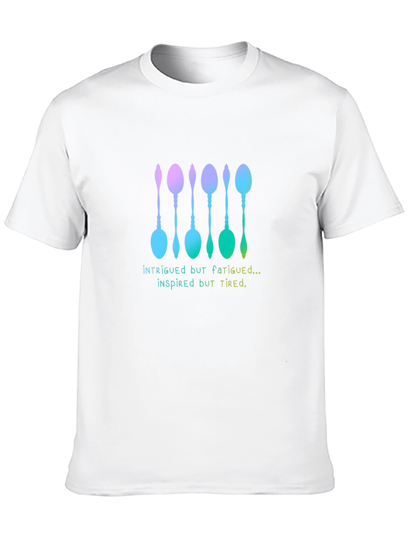 Black Intrigued But Fatigued Spoon T-Shirt view 10