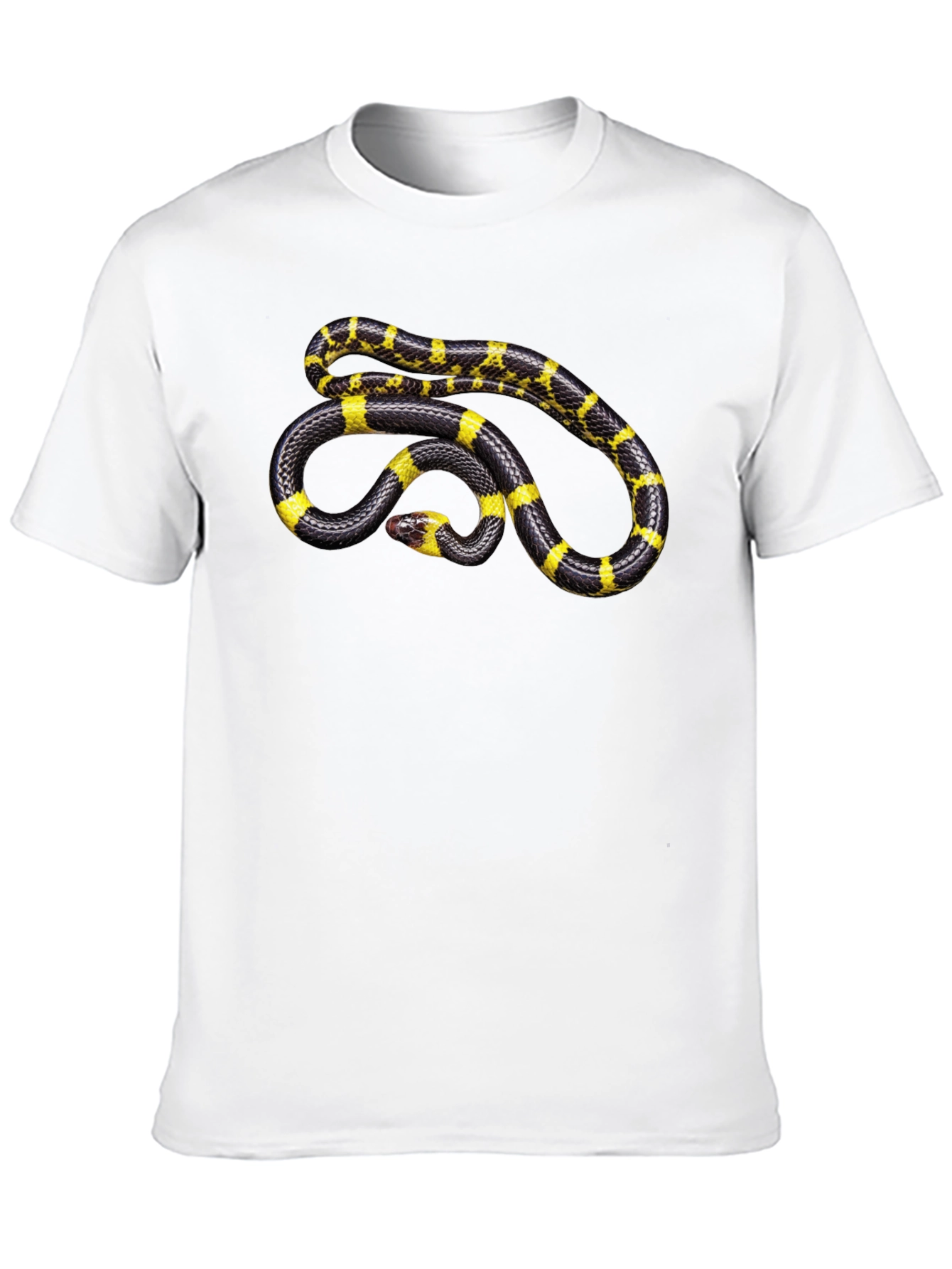 Black Snake Graphic T-Shirt - Black Cotton Tee view 10