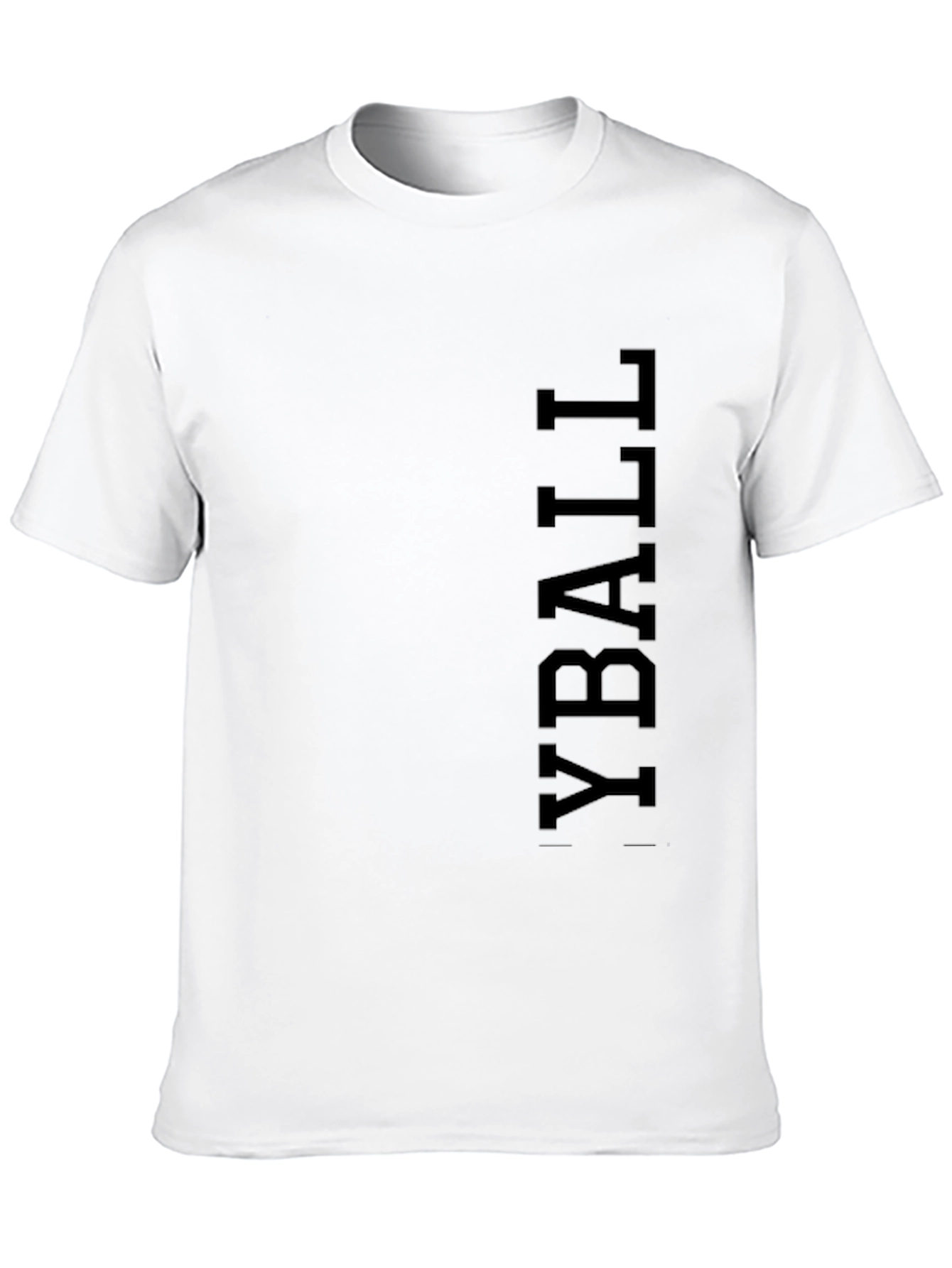 Black Black Yball T-Shirt Casual Wear view 10