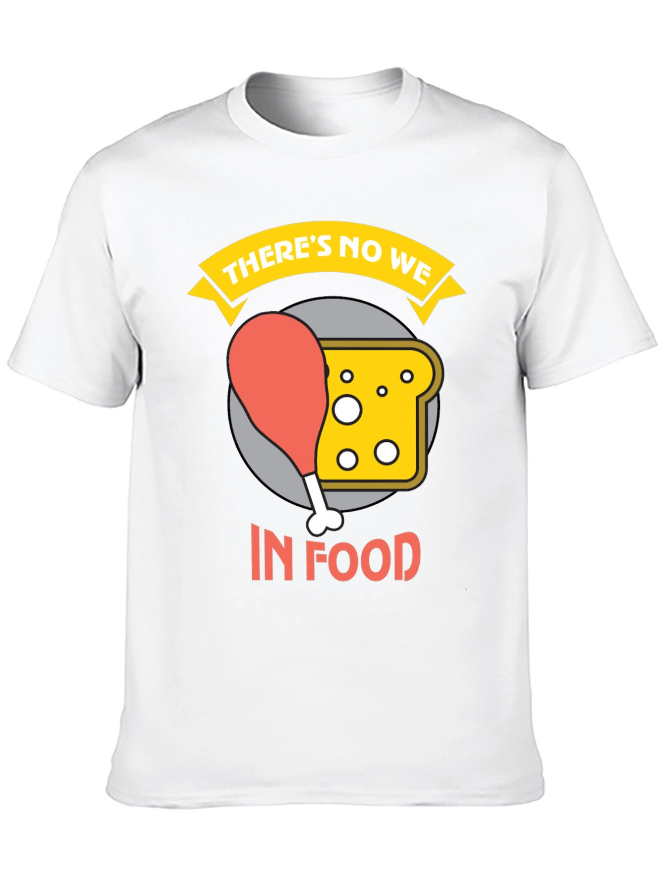 Black There's No We In Food Graphic Tee view 10
