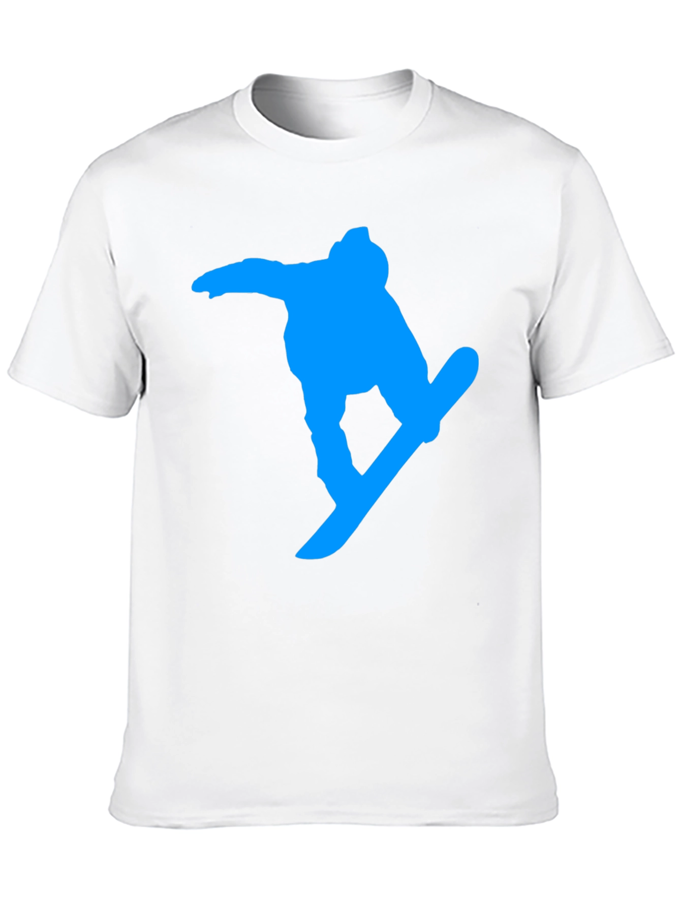 Black Snowboarder Graphic Tee - Black Cotton Blend view 10