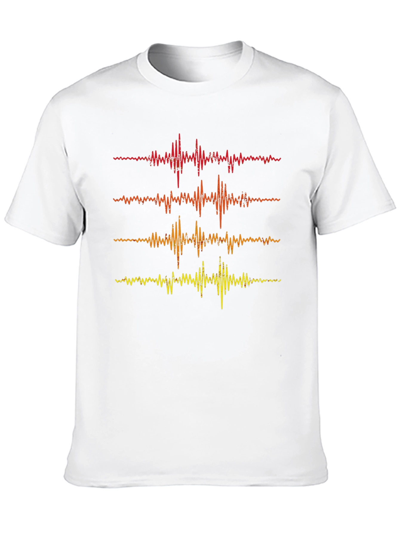 Black Retro Sound Wave Graphic Tee view 10