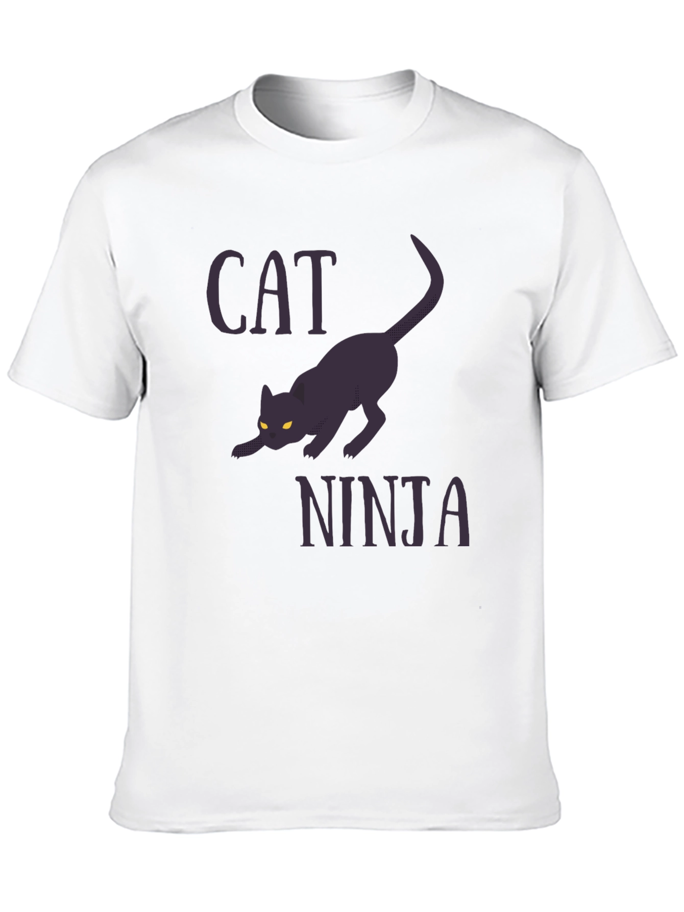 Black Cat Ninja Graphic Tee - Stealthy Style view 10