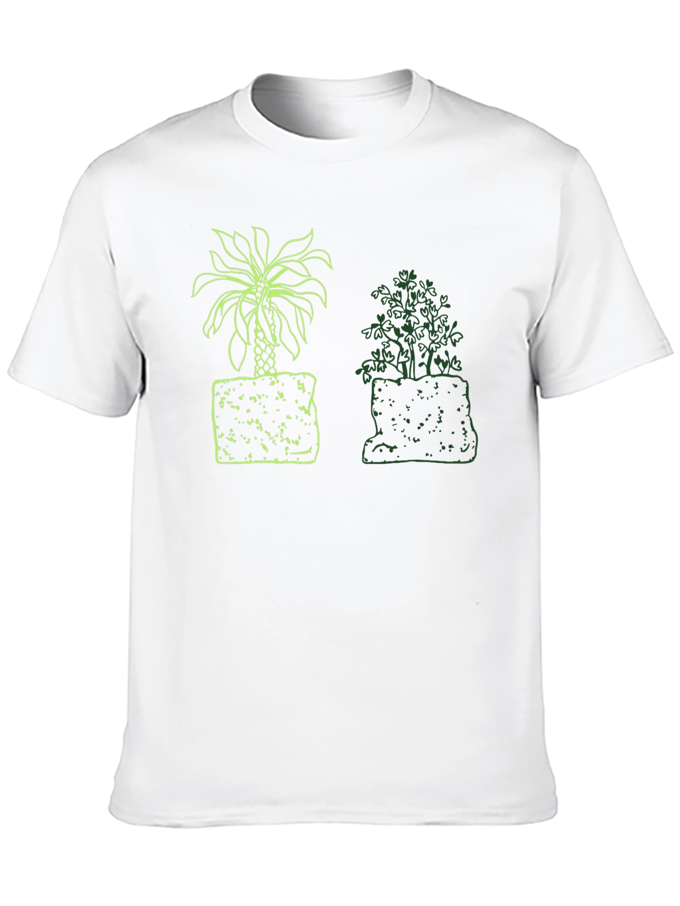 Black Palm & Shrub Graphic Black T-Shirt view 10