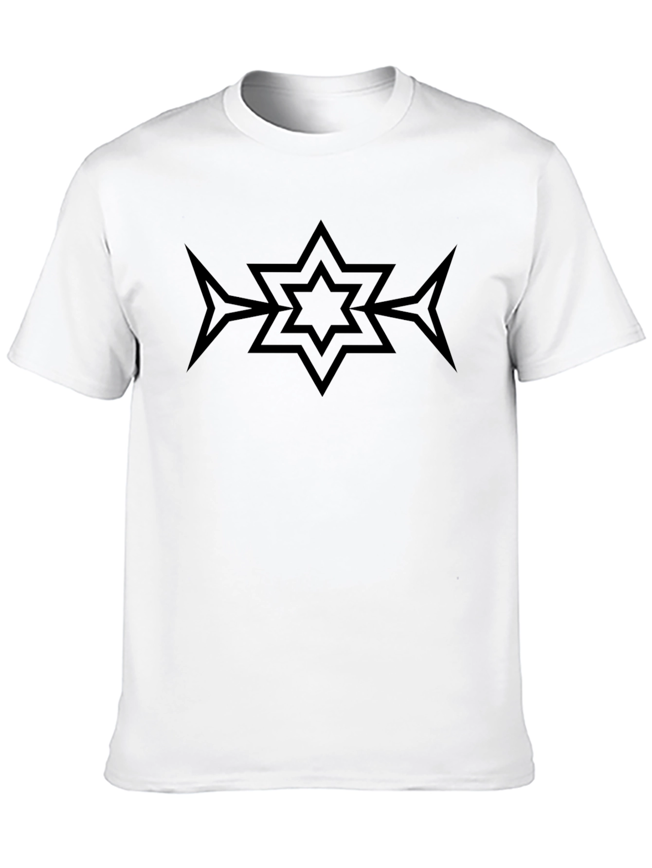 Black Black Graphic Tee - Star Arrow Design view 10