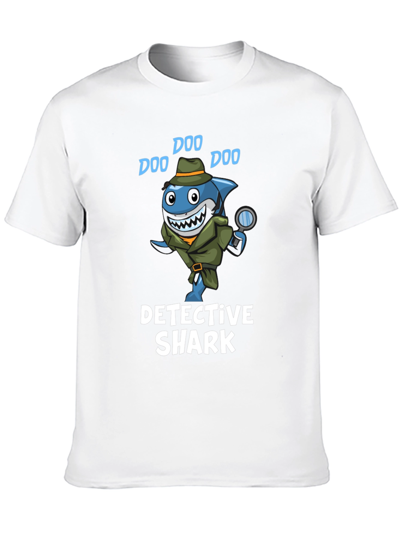 Black Detective Shark T-Shirt - Doo Doo! view 10