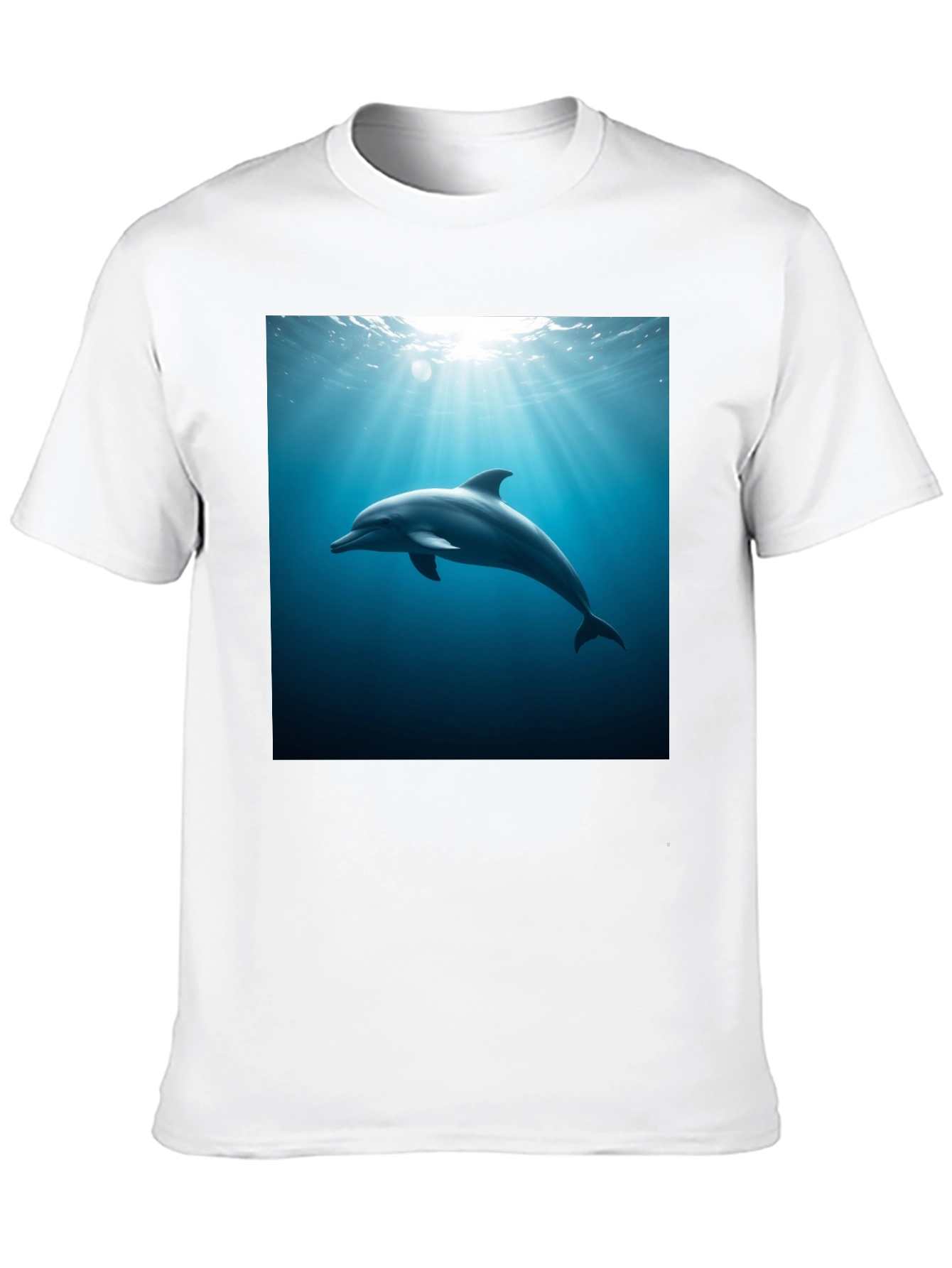 Black Dolphin Ocean Depths Graphic Tee - Black Cotton view 10