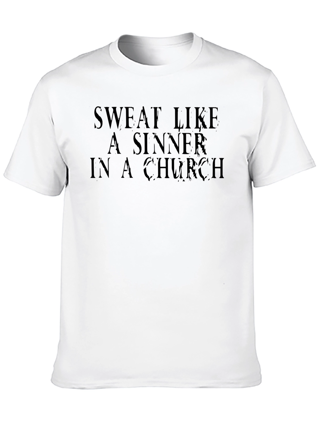 Black Sweat Like a Sinner Black Graphic Tee view 10