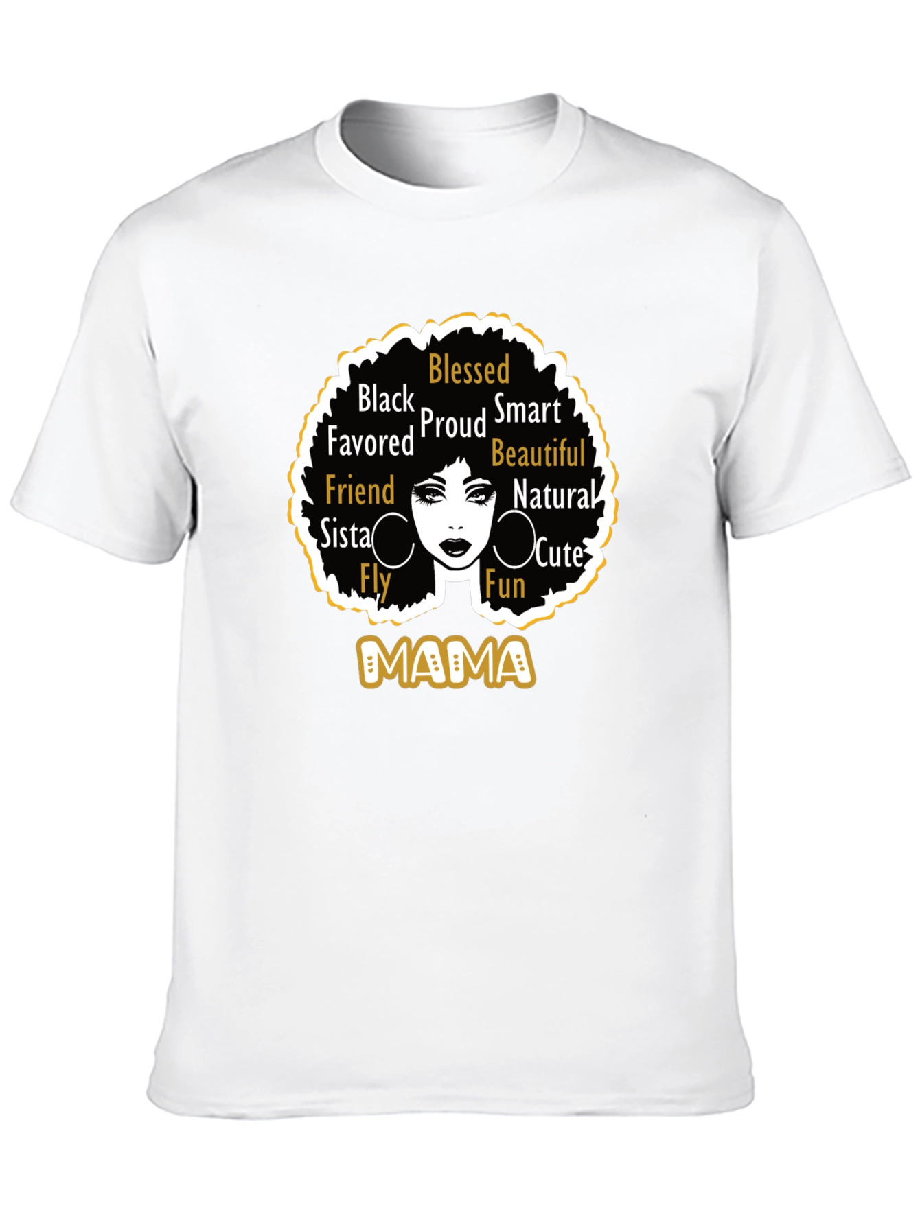Black Black Mama Graphic Tee - Blessed, Proud, Beautiful view 10