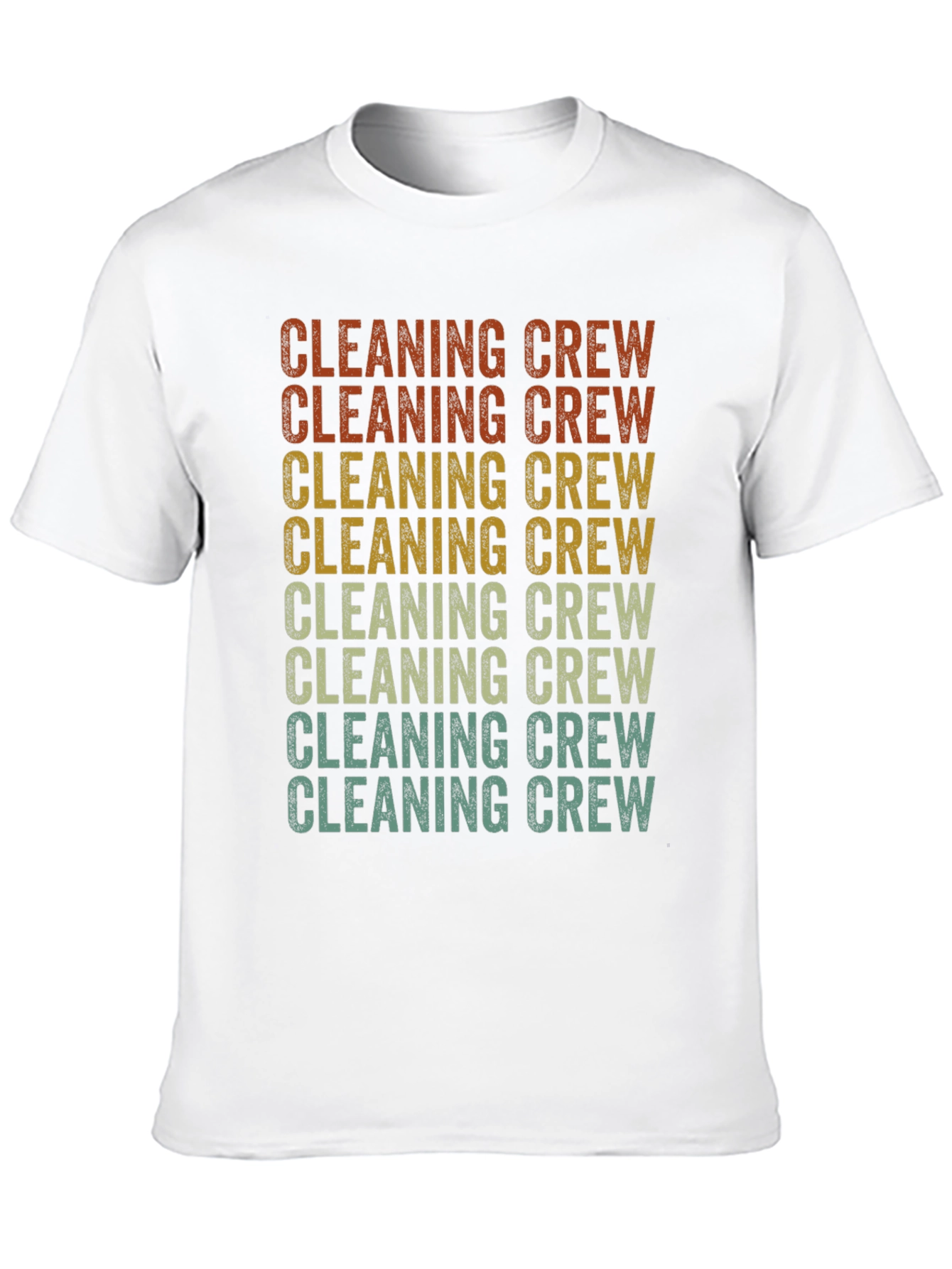 Black Cleaning Crew Retro Graphic T-Shirt view 10