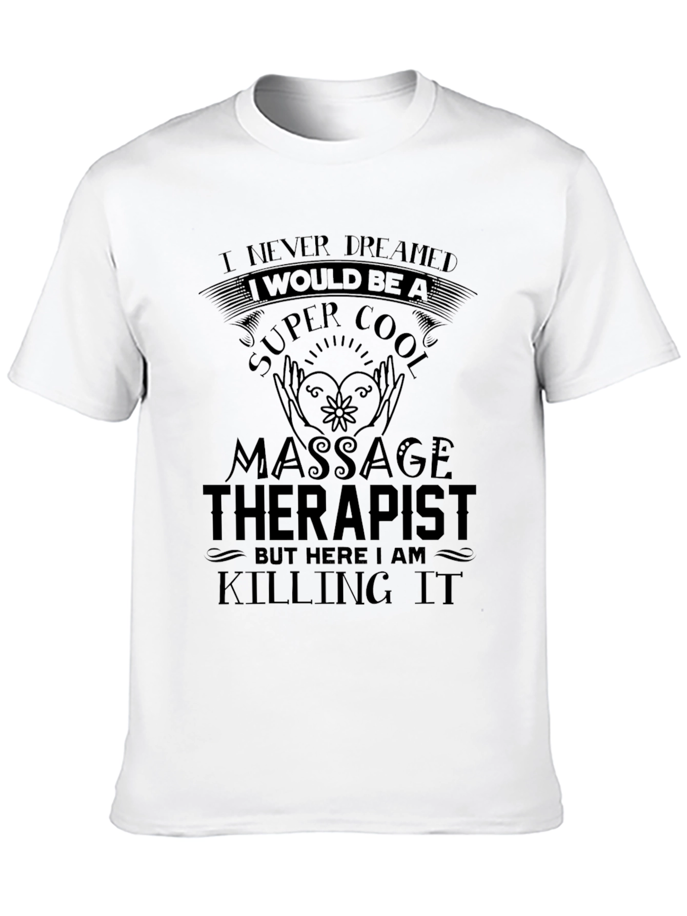 Black Super Cool Massage Therapist T-Shirt view 10